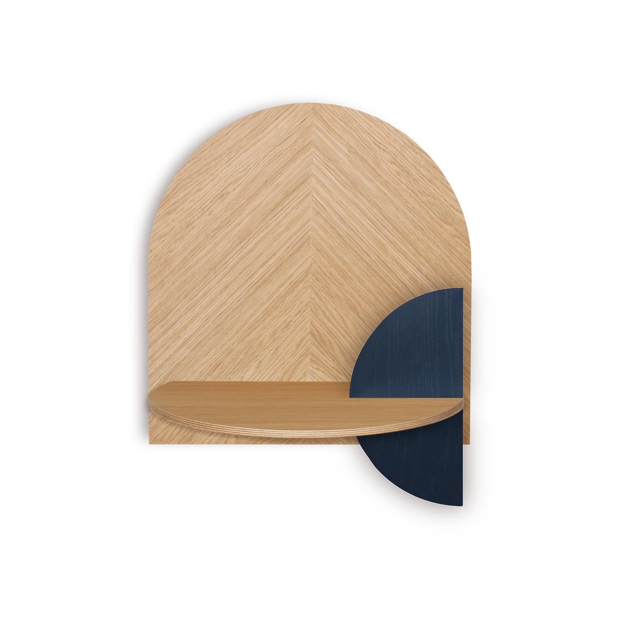 Alba Floating Nightstand DUO · Oak herringbone