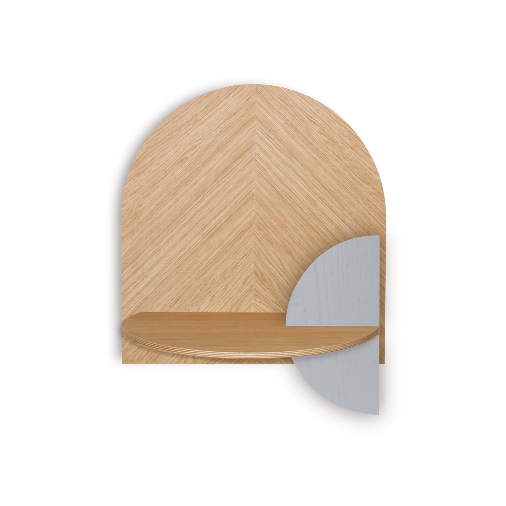 Alba Floating Nightstand DUO · Oak herringbone