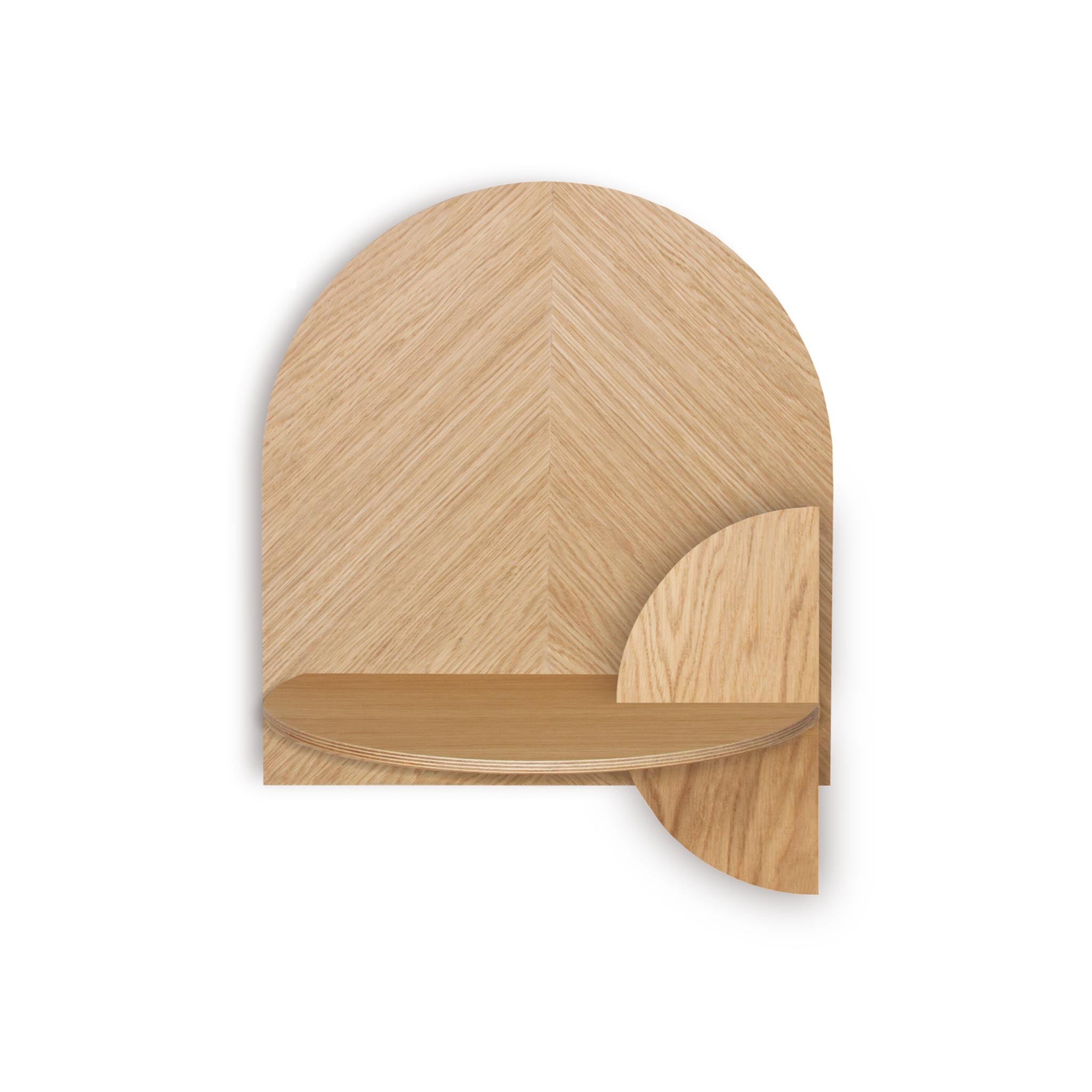 Alba Floating Nightstand DUO · Oak herringbone