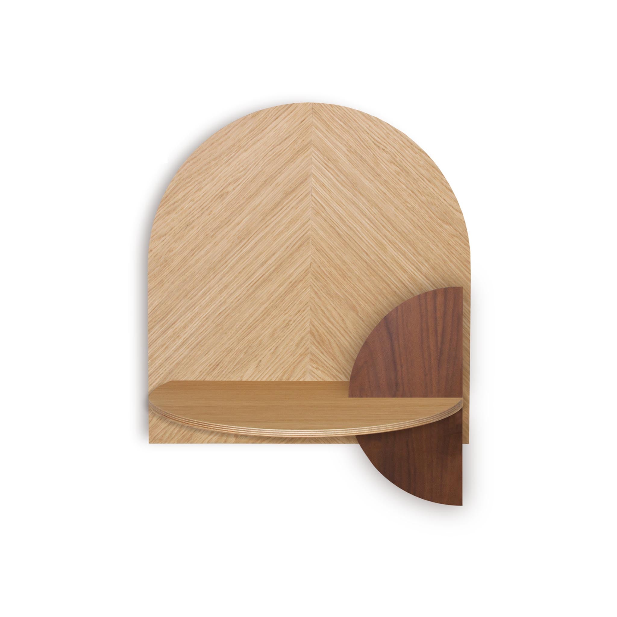 Alba Floating Nightstand DUO · Oak herringbone