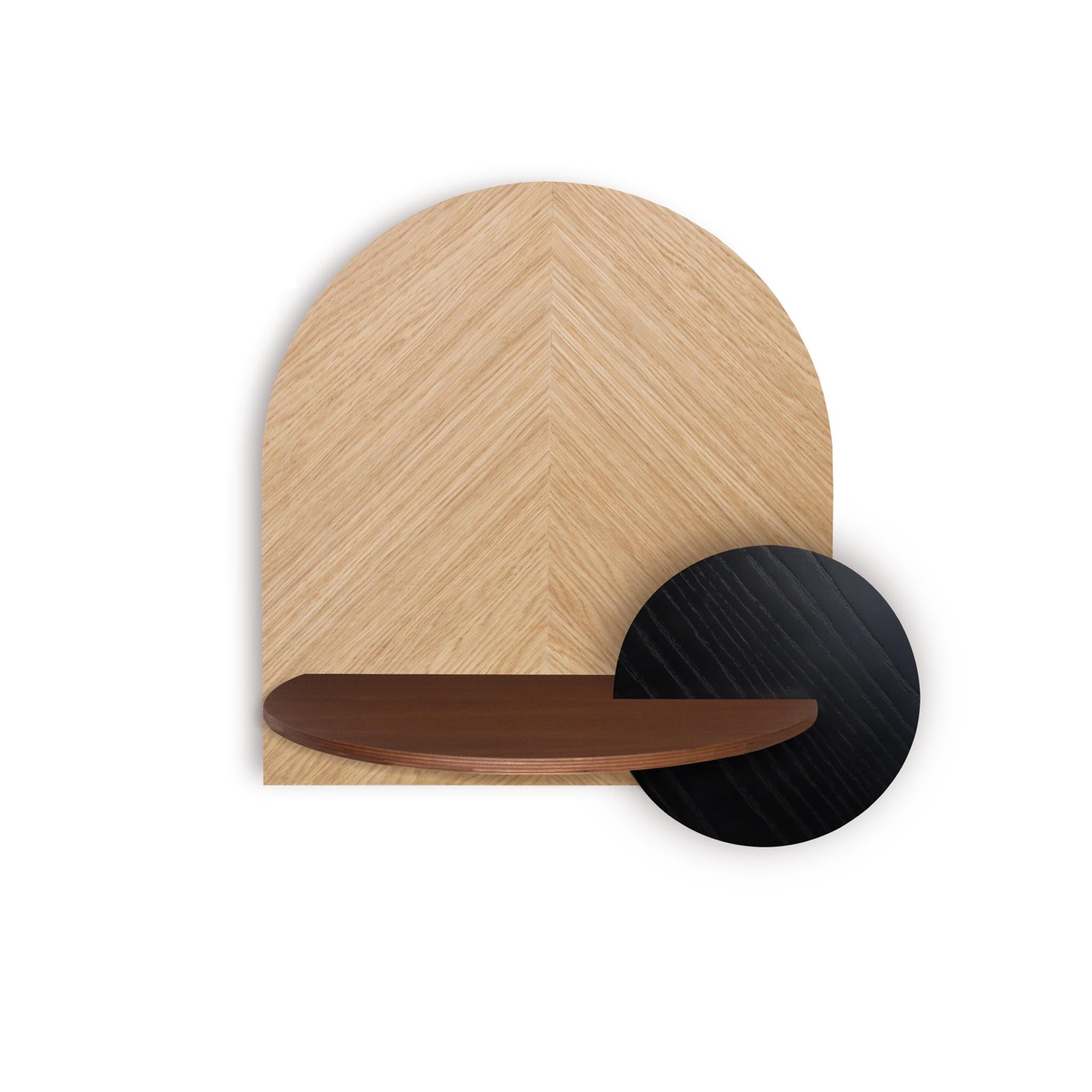 Alba Floating Nightstand DUO · Oak herringbone