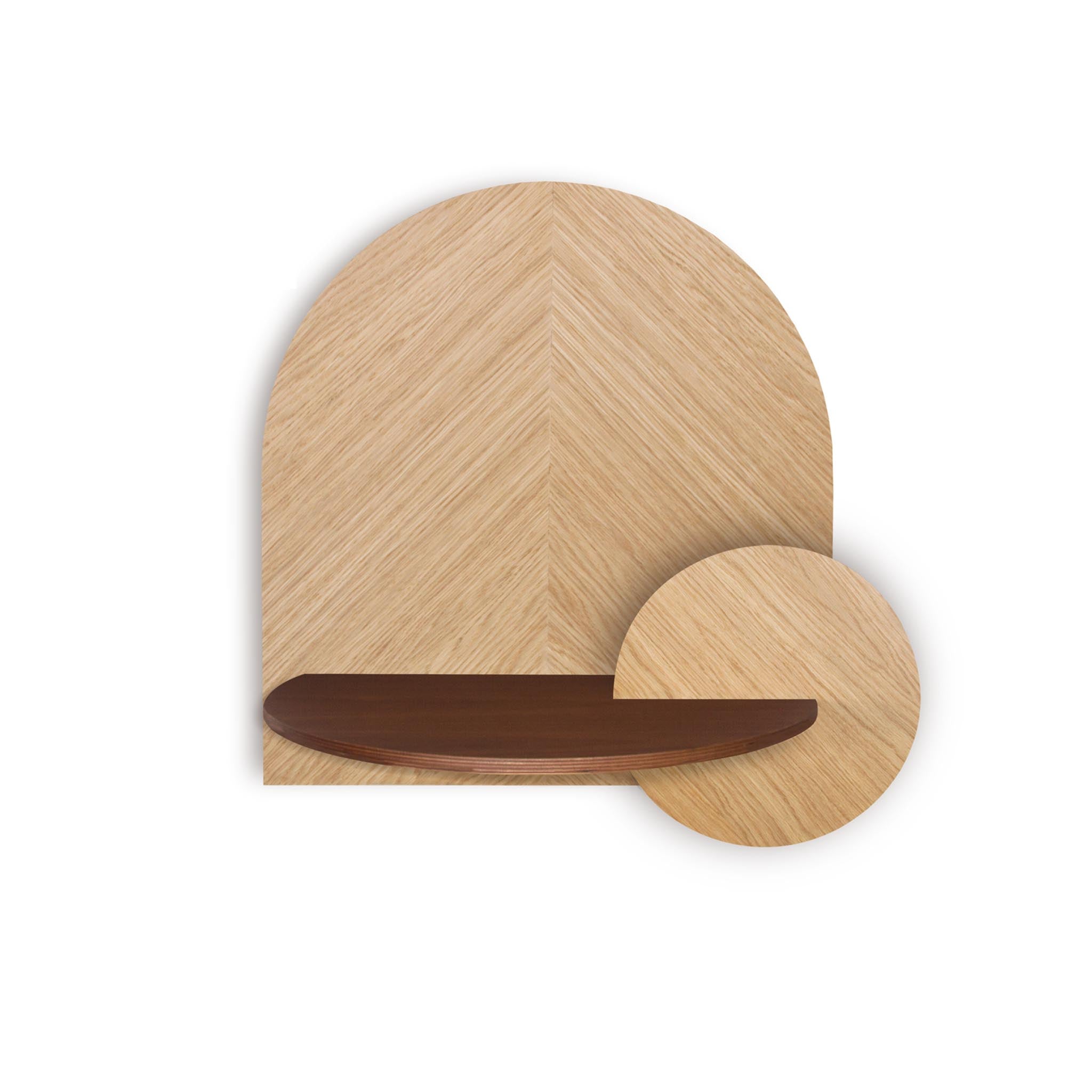 Alba Floating Nightstand DUO · Oak herringbone