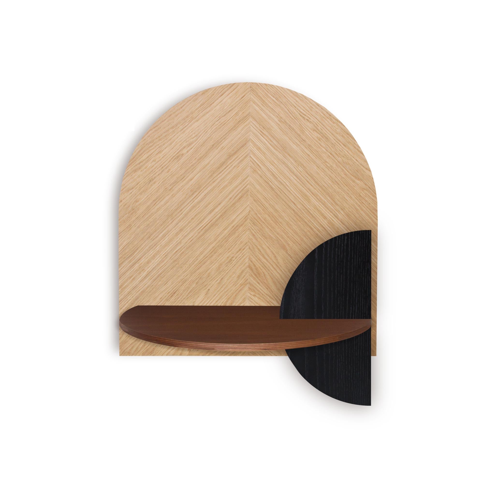 Alba Floating Nightstand DUO · Oak herringbone