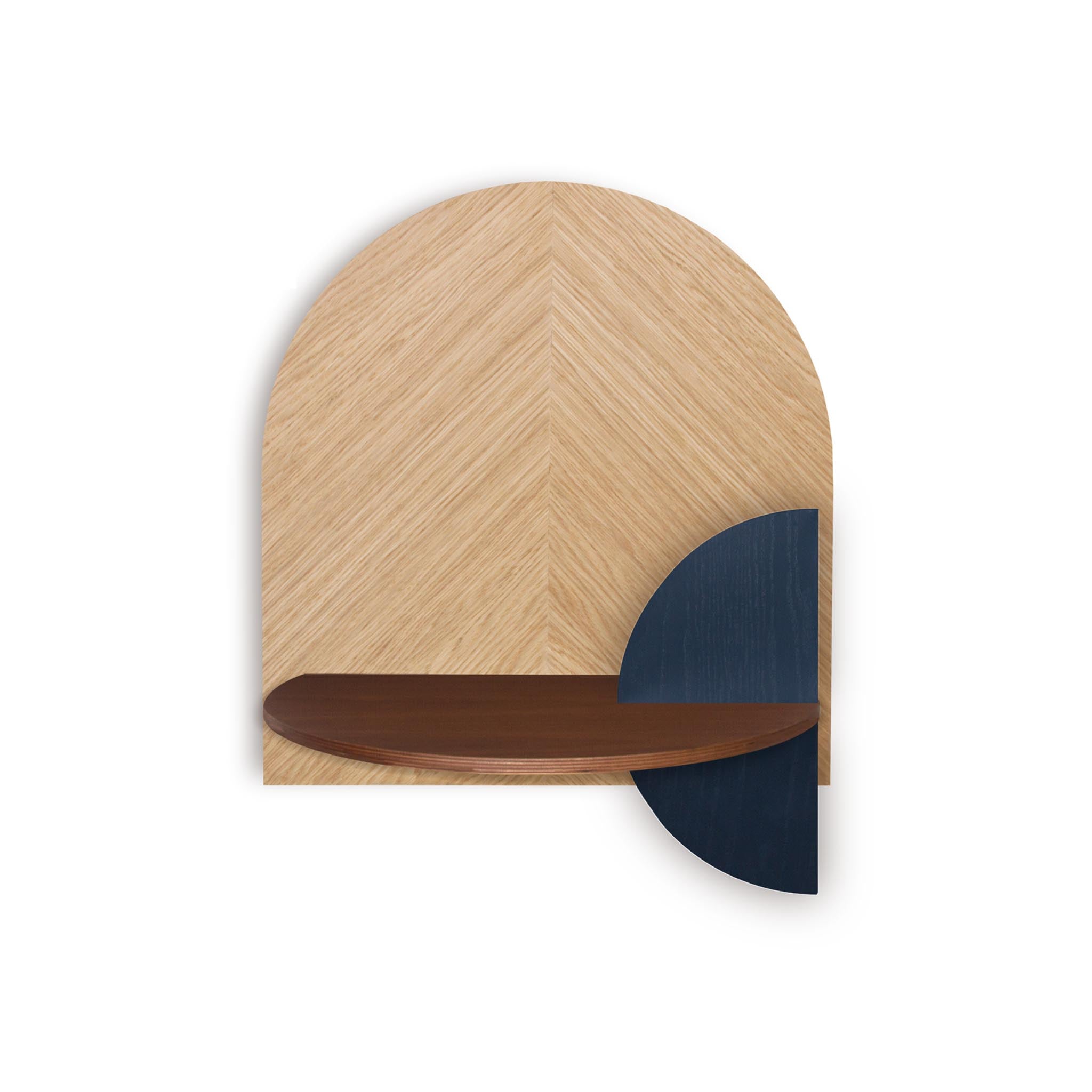 Alba Floating Nightstand DUO · Oak herringbone