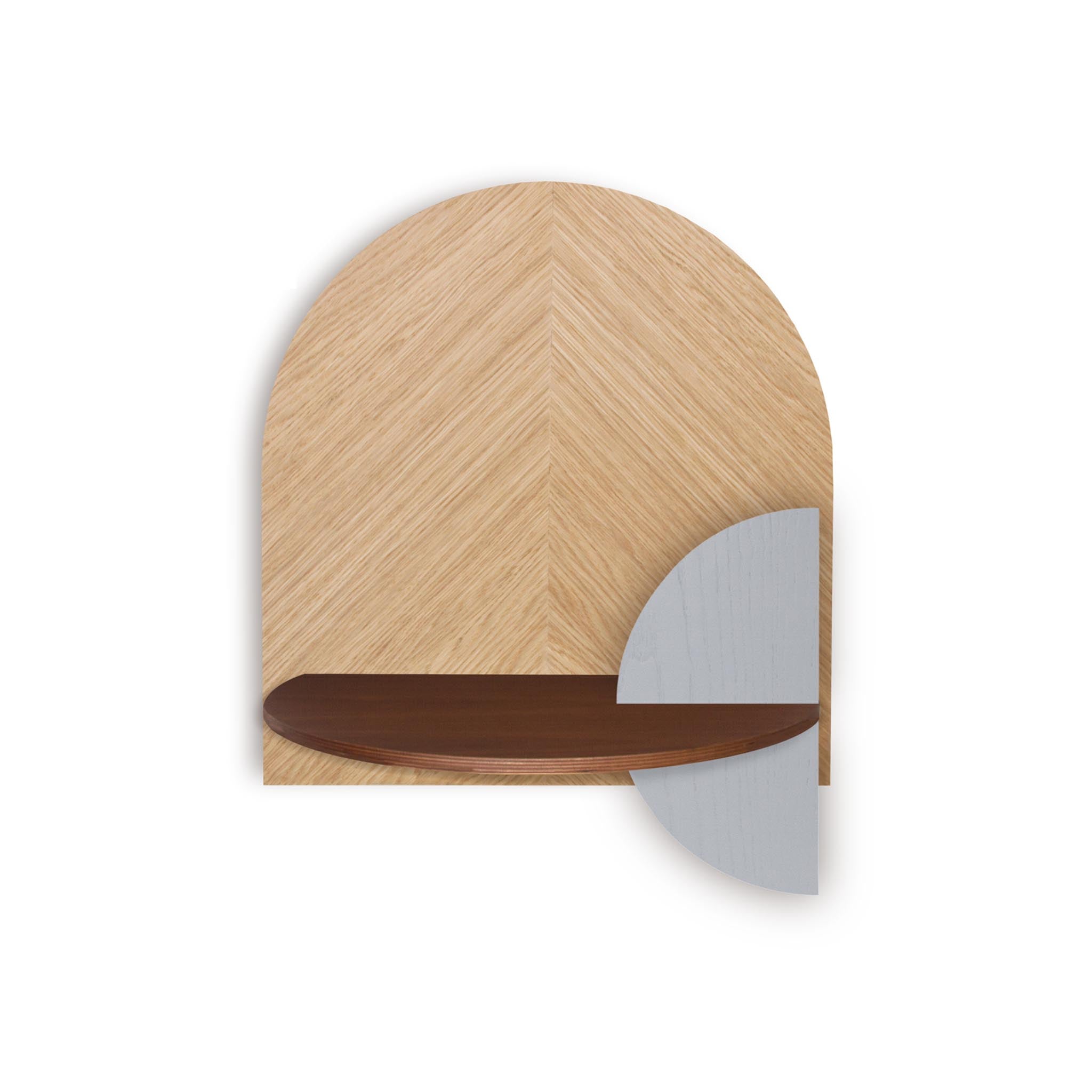 Alba Floating Nightstand DUO · Oak herringbone