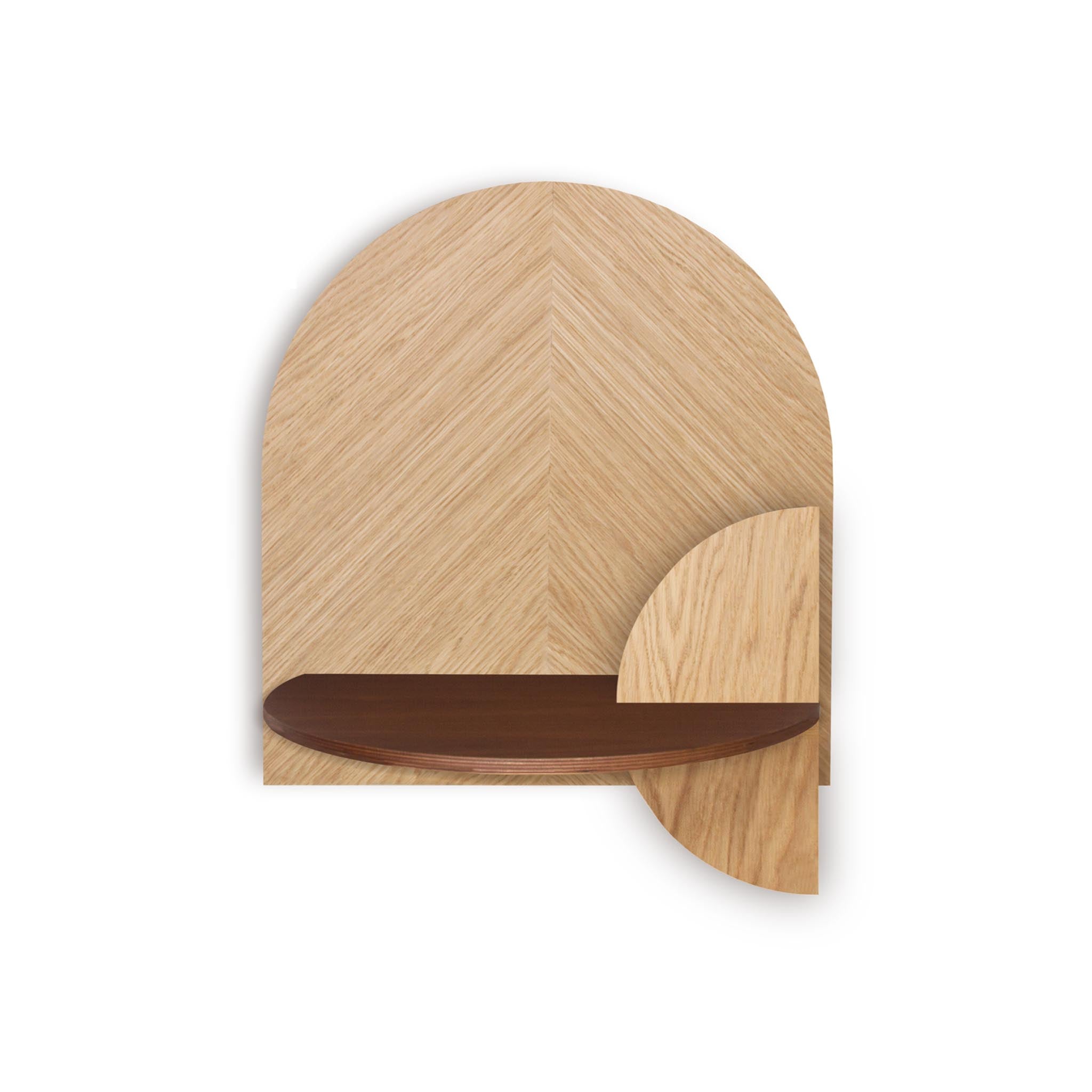 Alba Floating Nightstand DUO · Oak herringbone