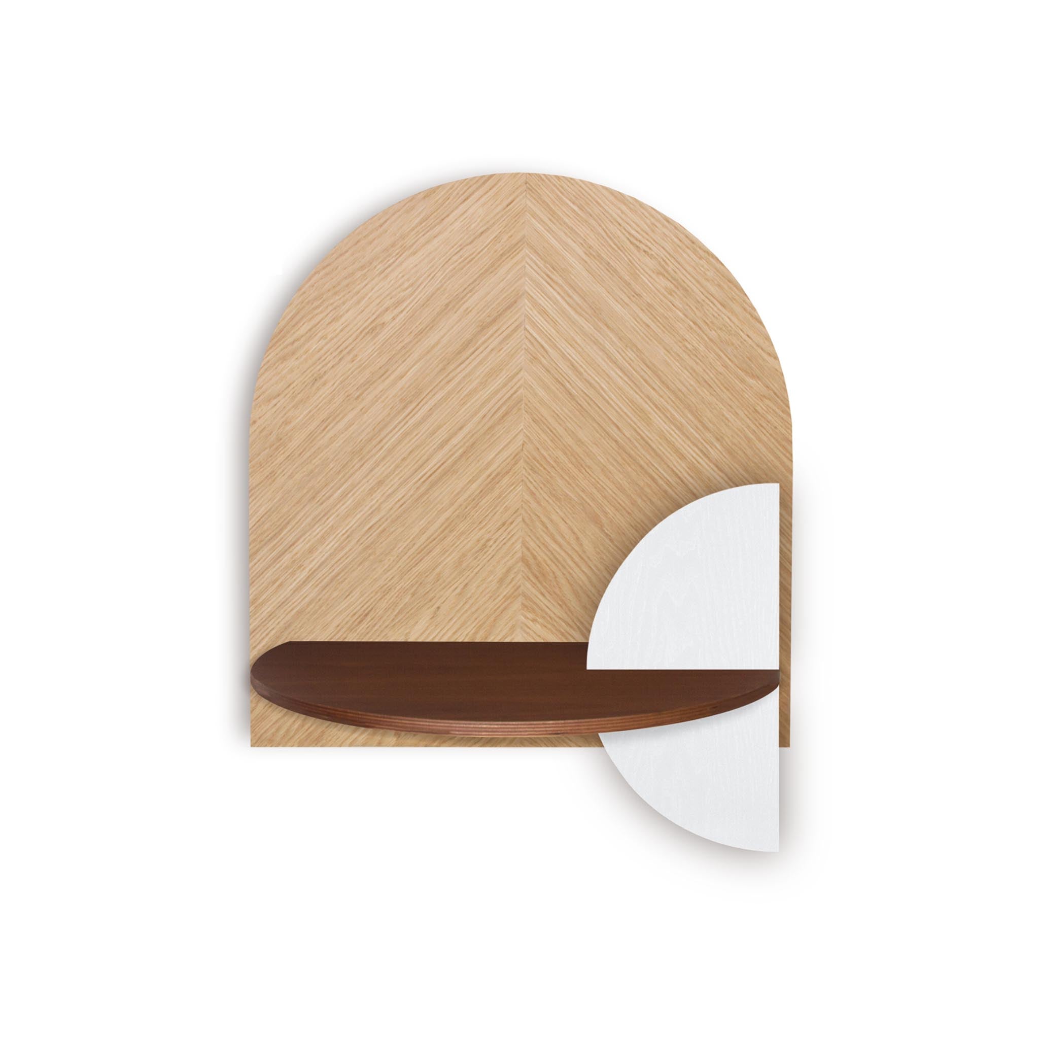 Alba Floating Nightstand DUO · Oak herringbone