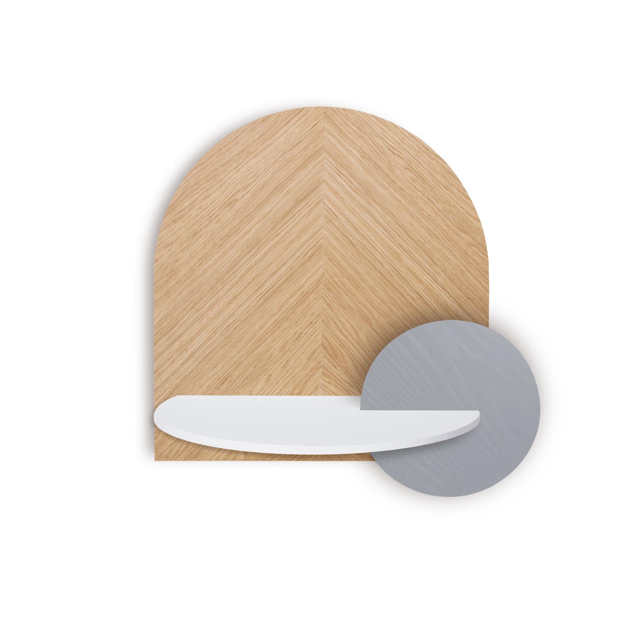 Alba Floating Nightstand DUO · Oak herringbone