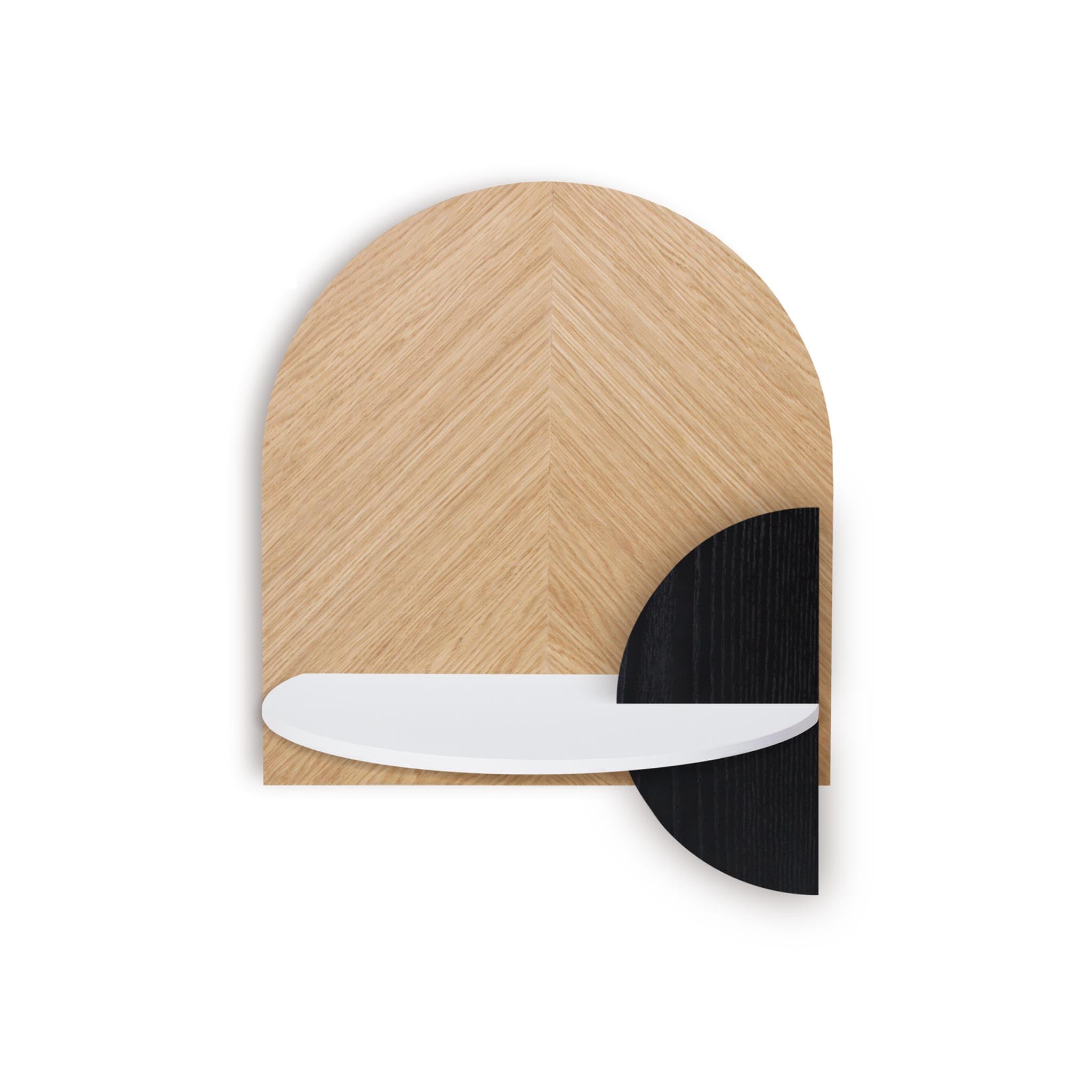 Alba Floating Nightstand DUO · Oak herringbone