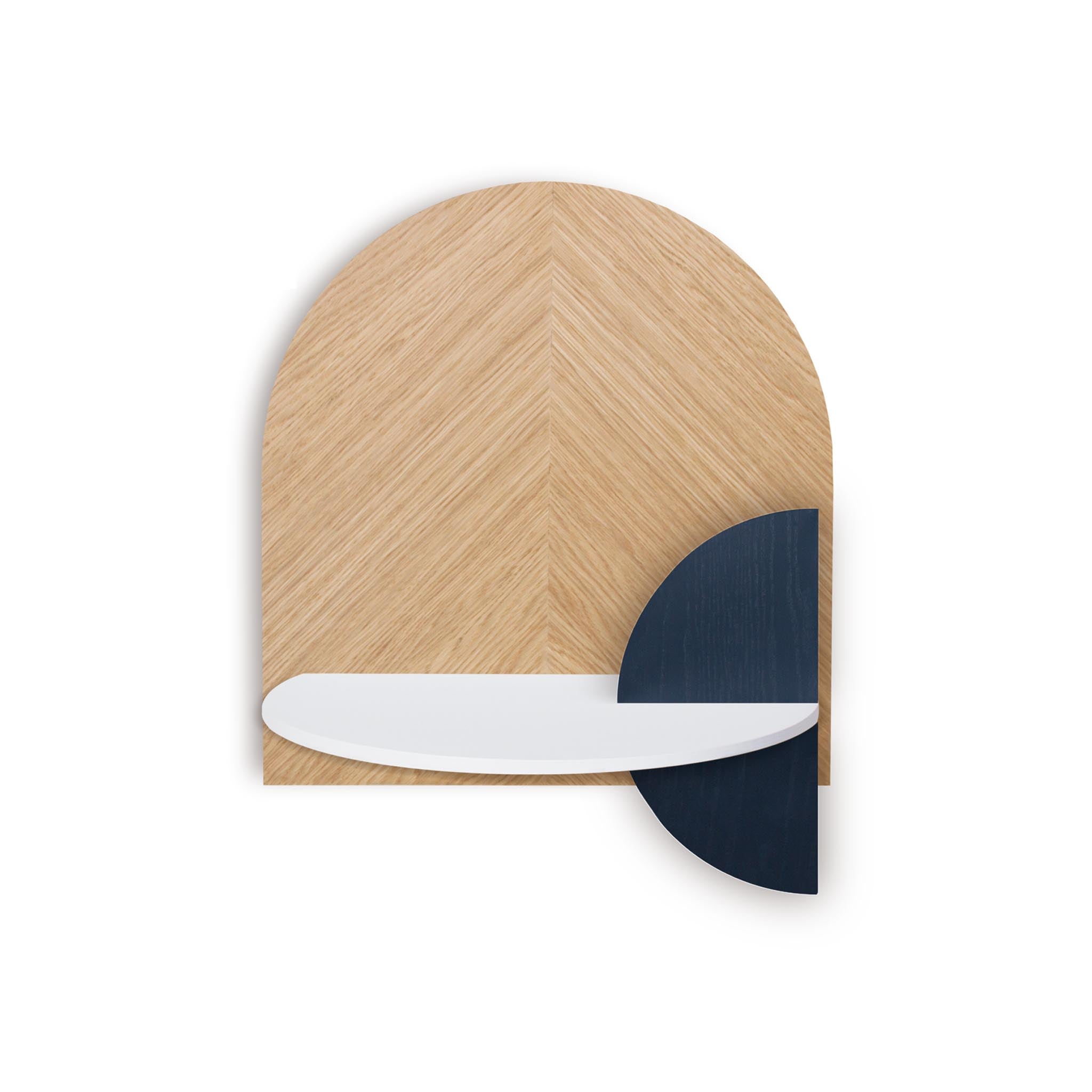 Alba Floating Nightstand DUO · Oak herringbone