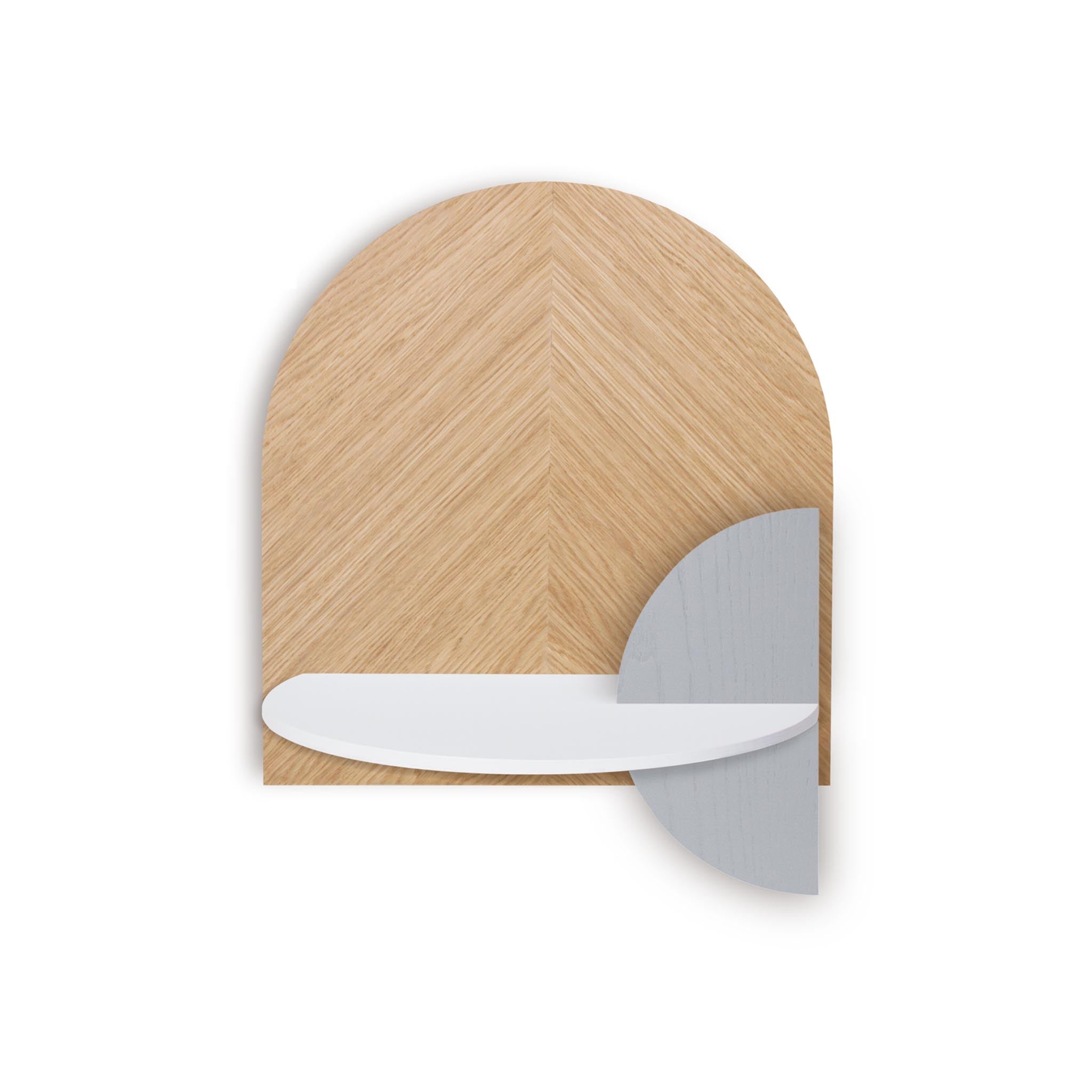 Alba Floating Nightstand DUO · Oak herringbone