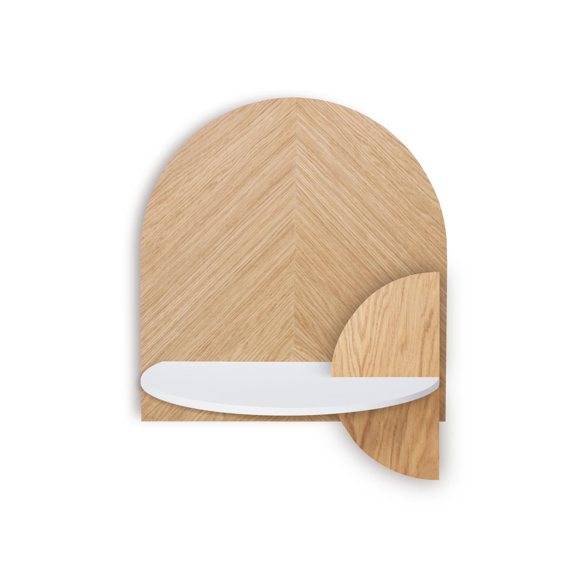 Alba Floating Nightstand DUO · Oak herringbone