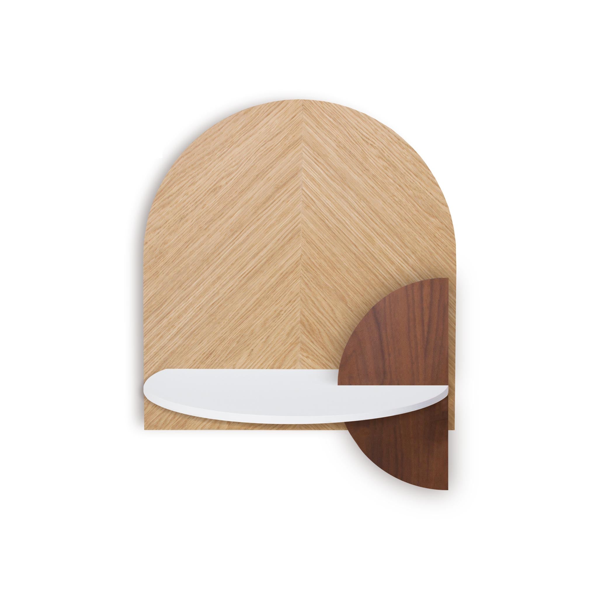 Alba Floating Nightstand DUO · Oak herringbone