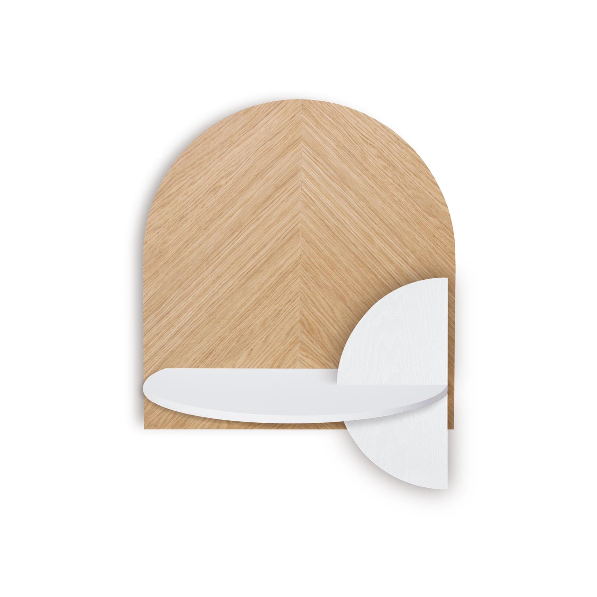 Alba Floating Nightstand DUO · Oak herringbone