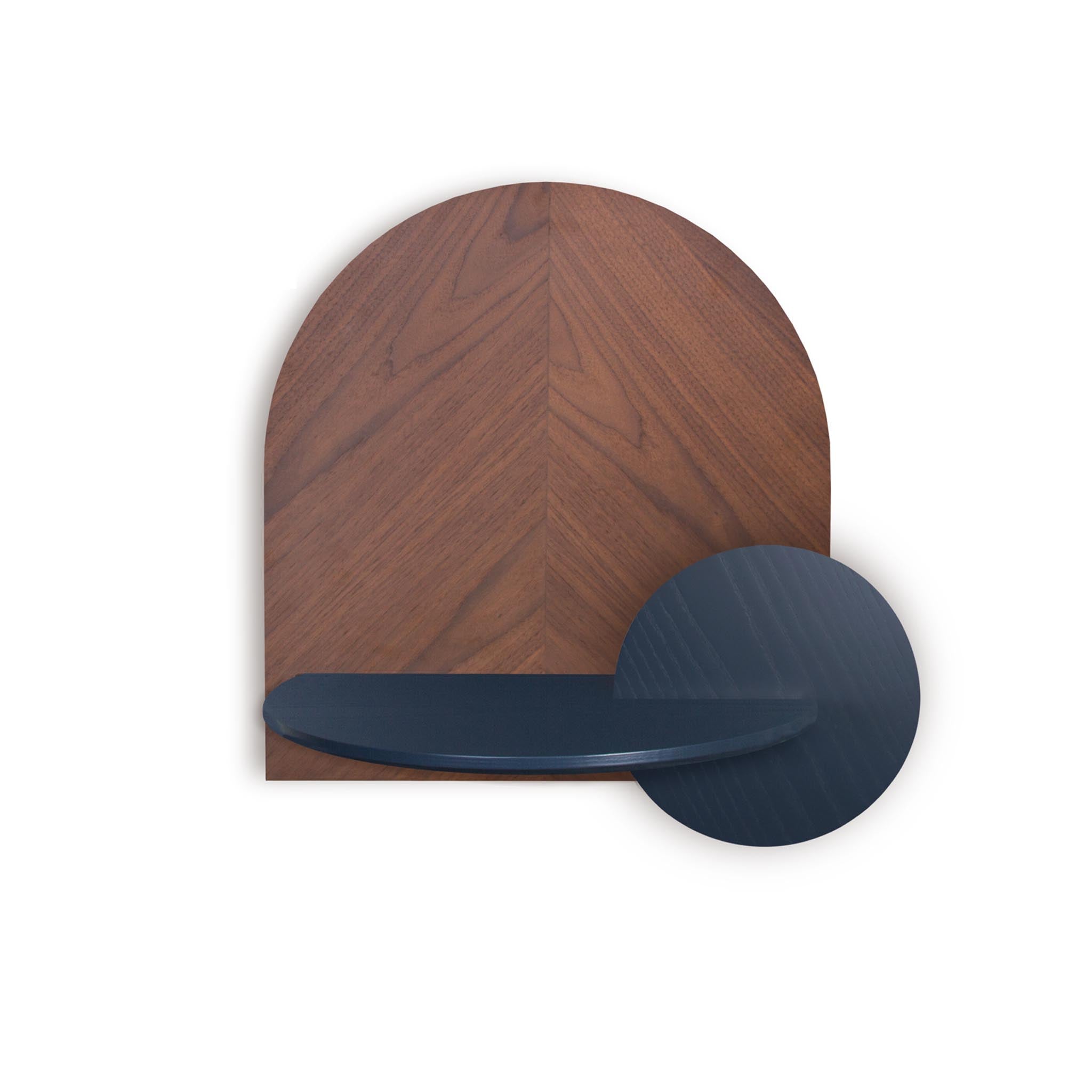 Alba Mesita de noche flotante DUO · Espiga de nogal