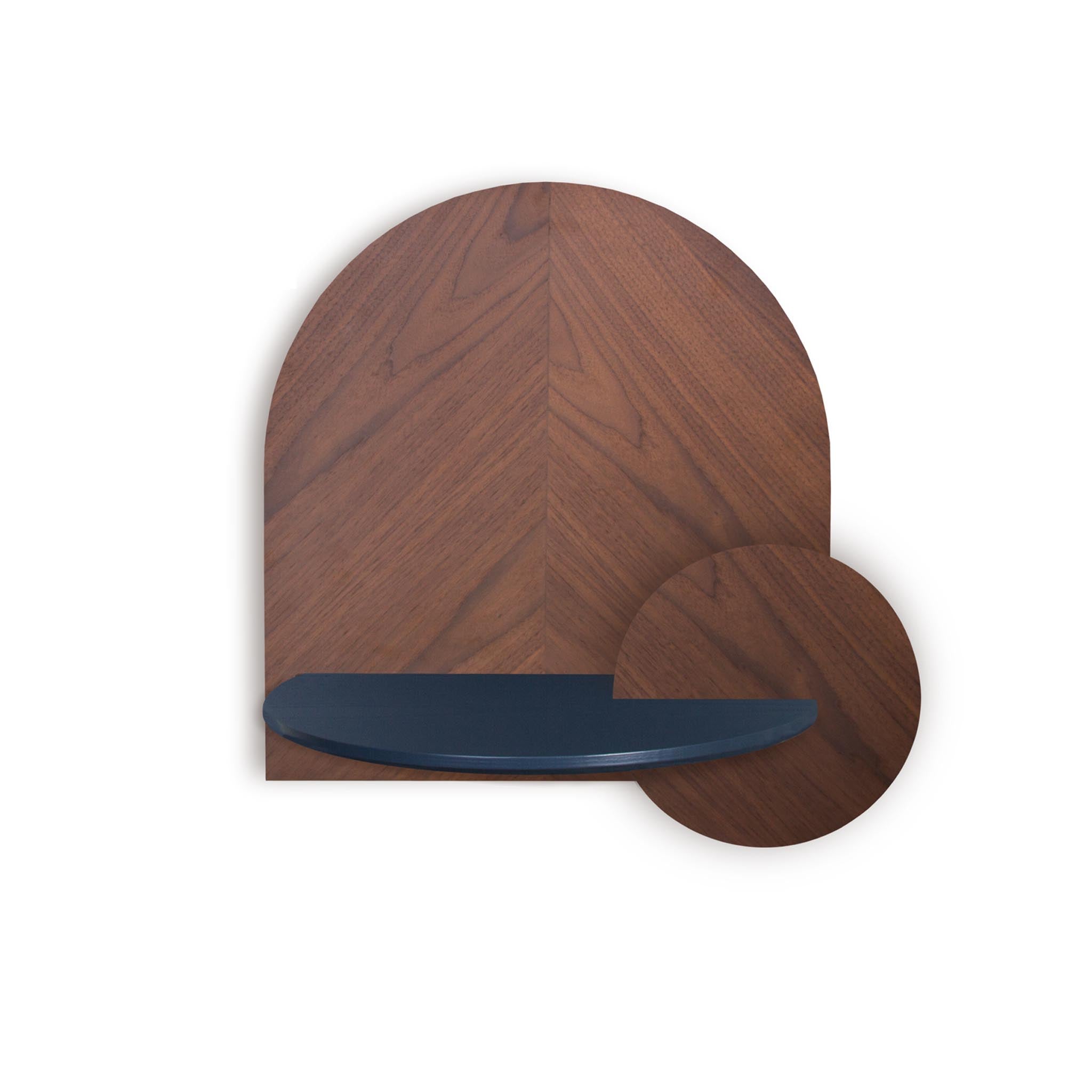 Alba Mesita de noche flotante DUO · Espiga de nogal