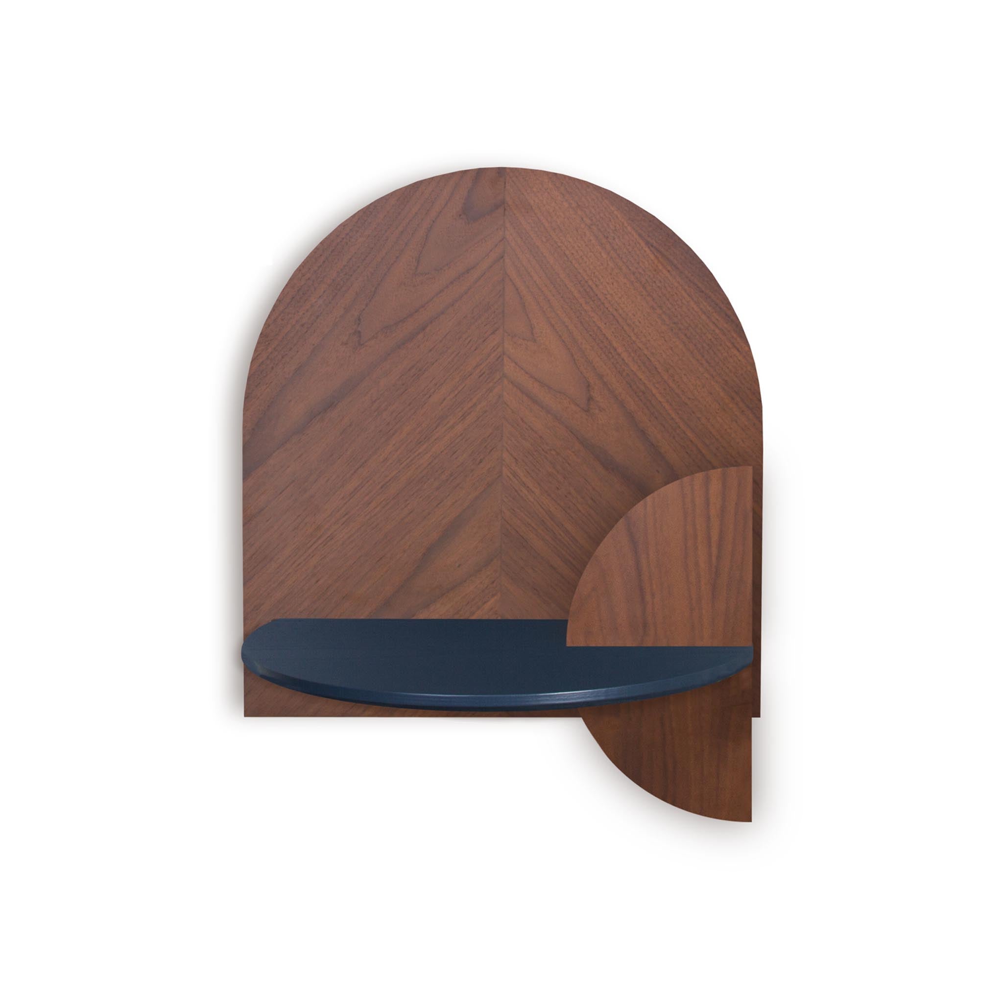 Alba Mesita de noche flotante DUO · Espiga de nogal