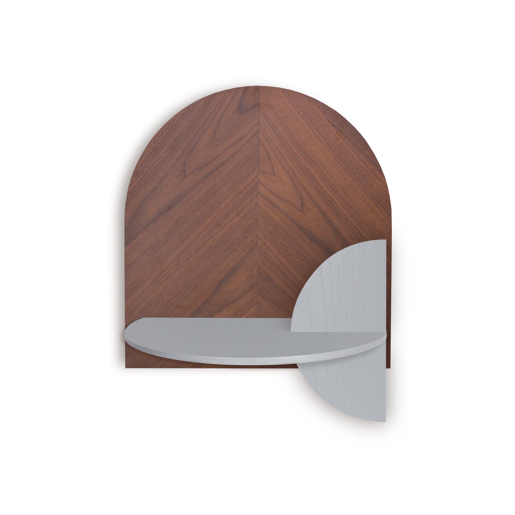 Alba Mesita de noche flotante DUO · Espiga de nogal