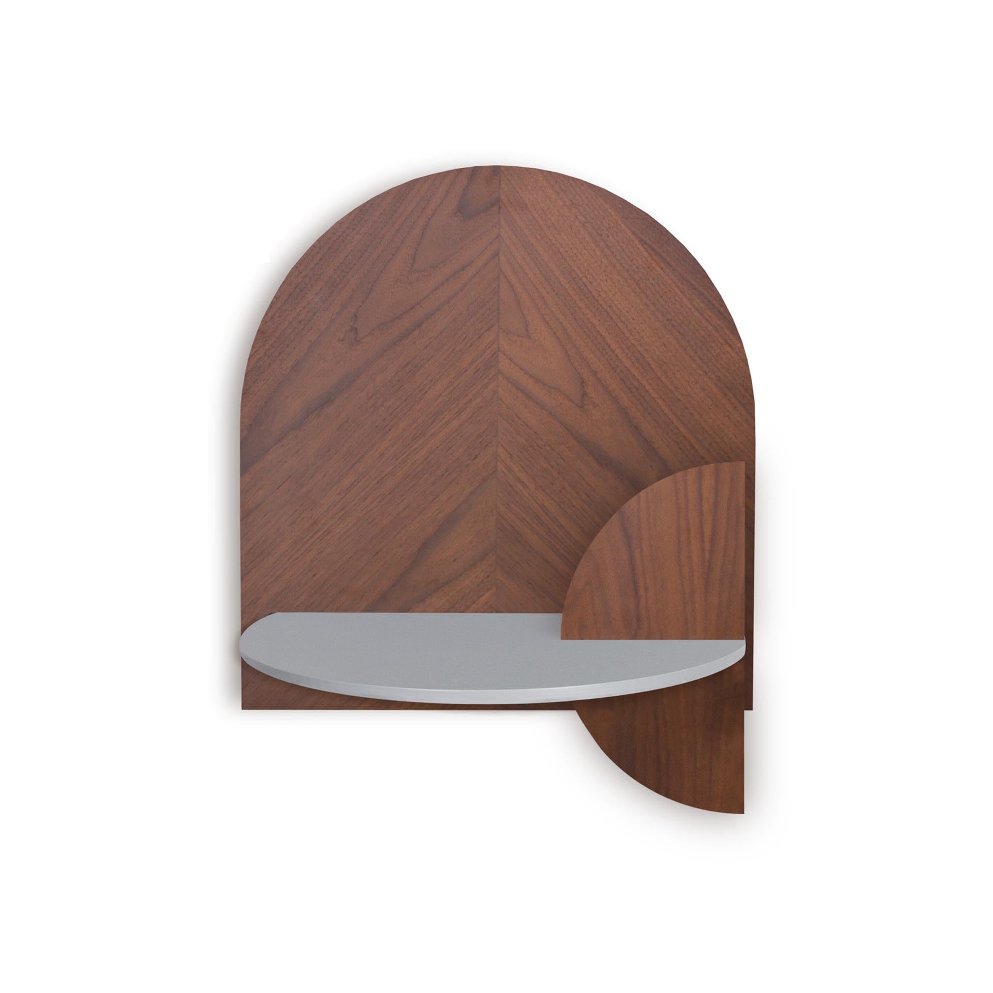 Alba Mesita de noche flotante DUO · Espiga de nogal