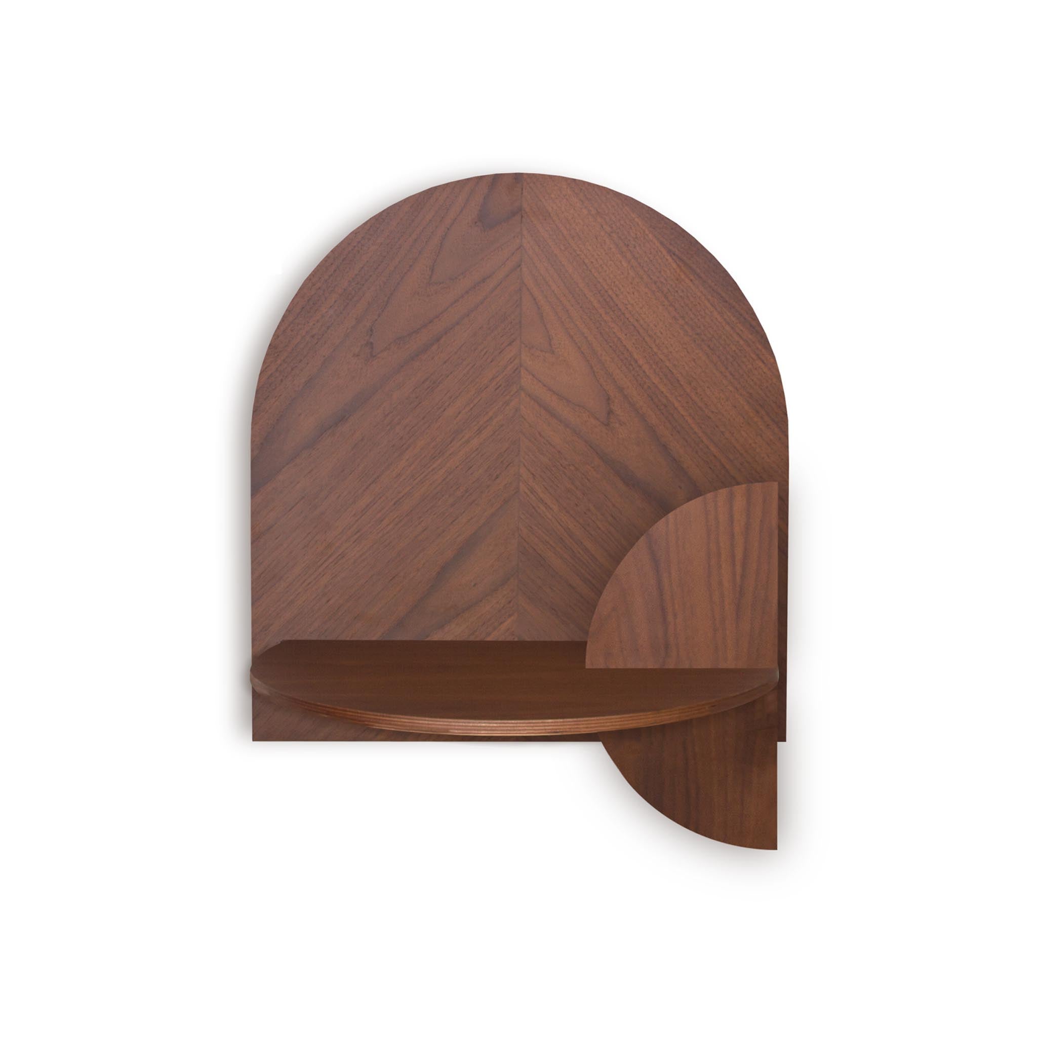 Alba Mesita de noche flotante DUO · Espiga de nogal