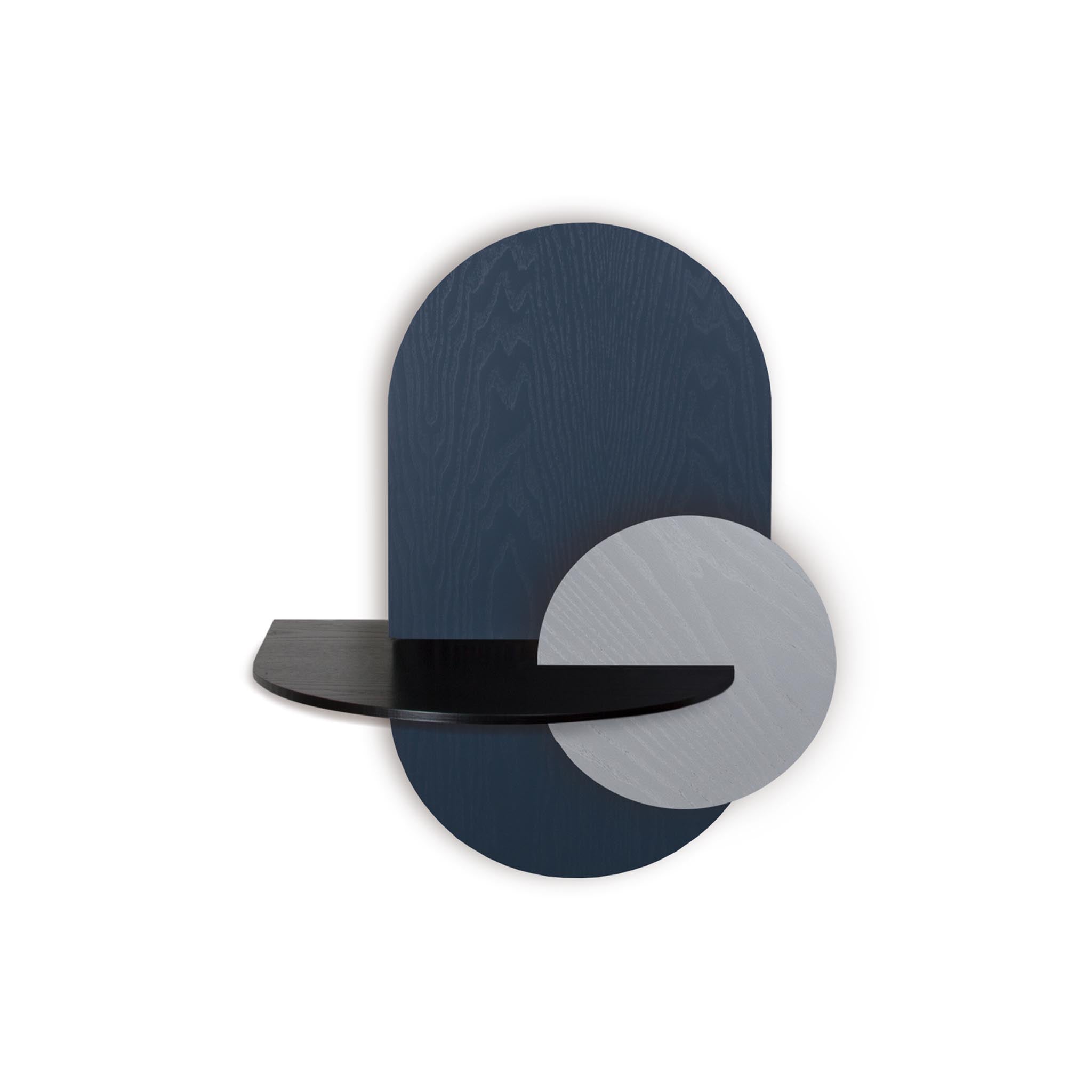 Alba Floating Nightstand DUO · Blue oval