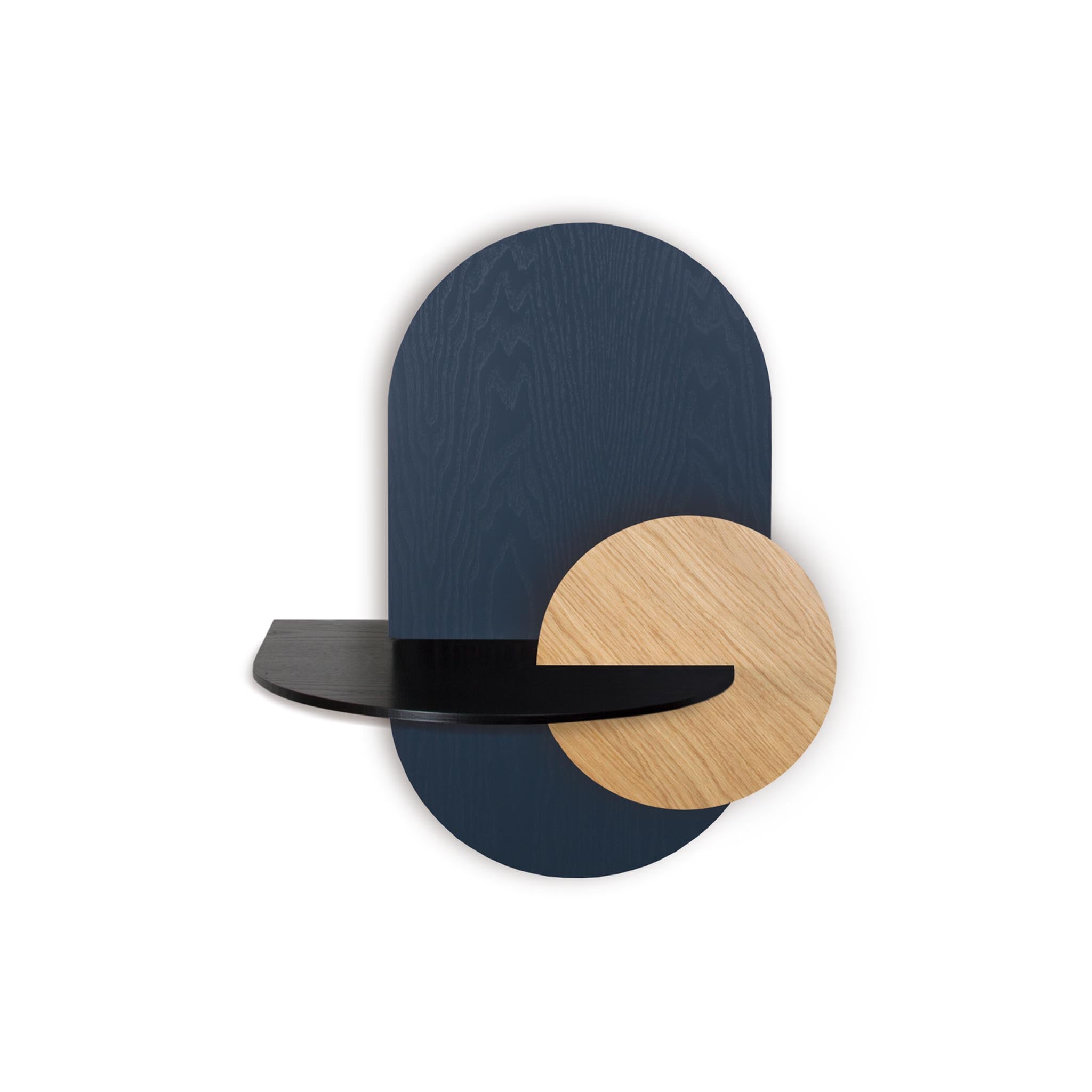 Alba Floating Nightstand DUO · Blue oval