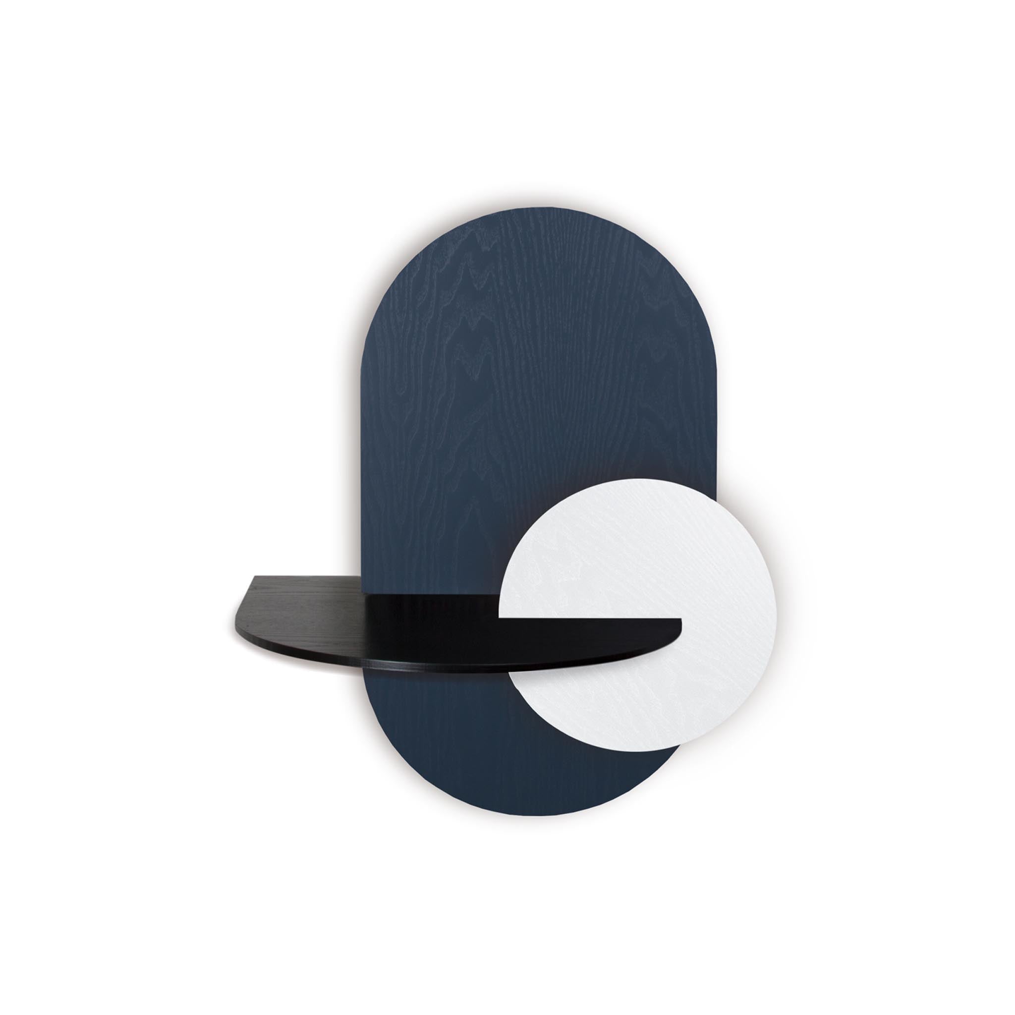 Alba Floating Nightstand DUO · Blue oval