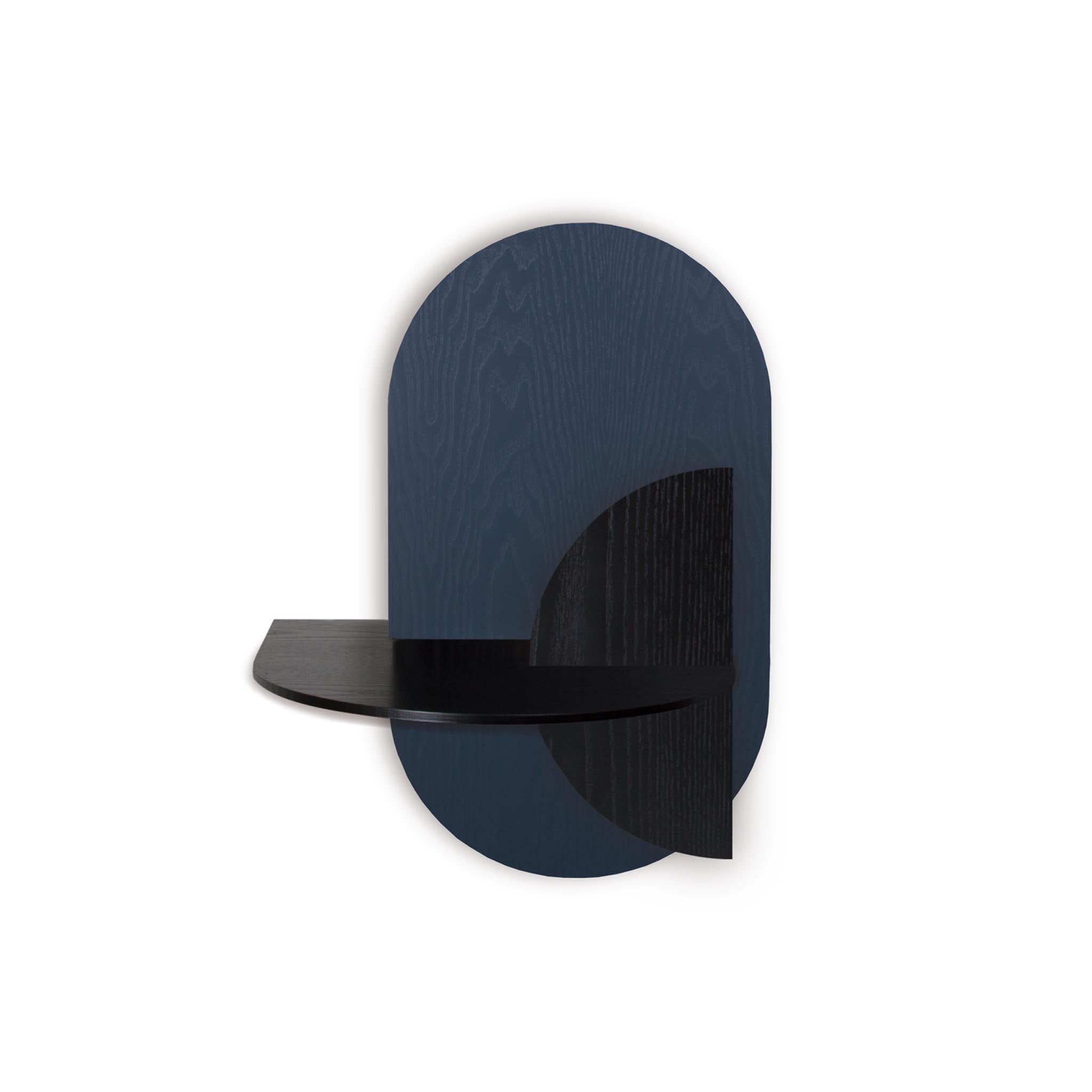 Alba Floating Nightstand DUO · Blue oval