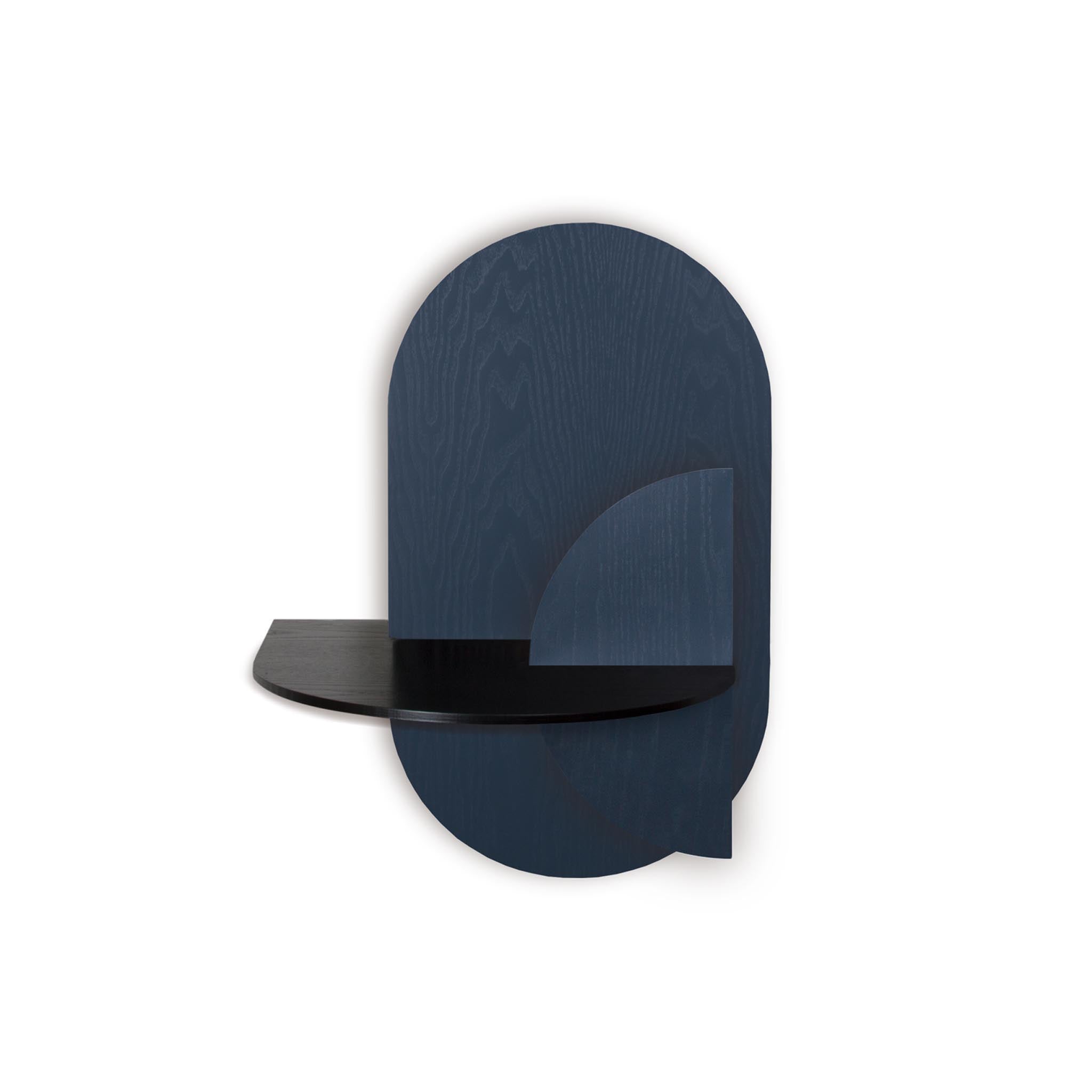 Alba Floating Nightstand DUO · Blue oval