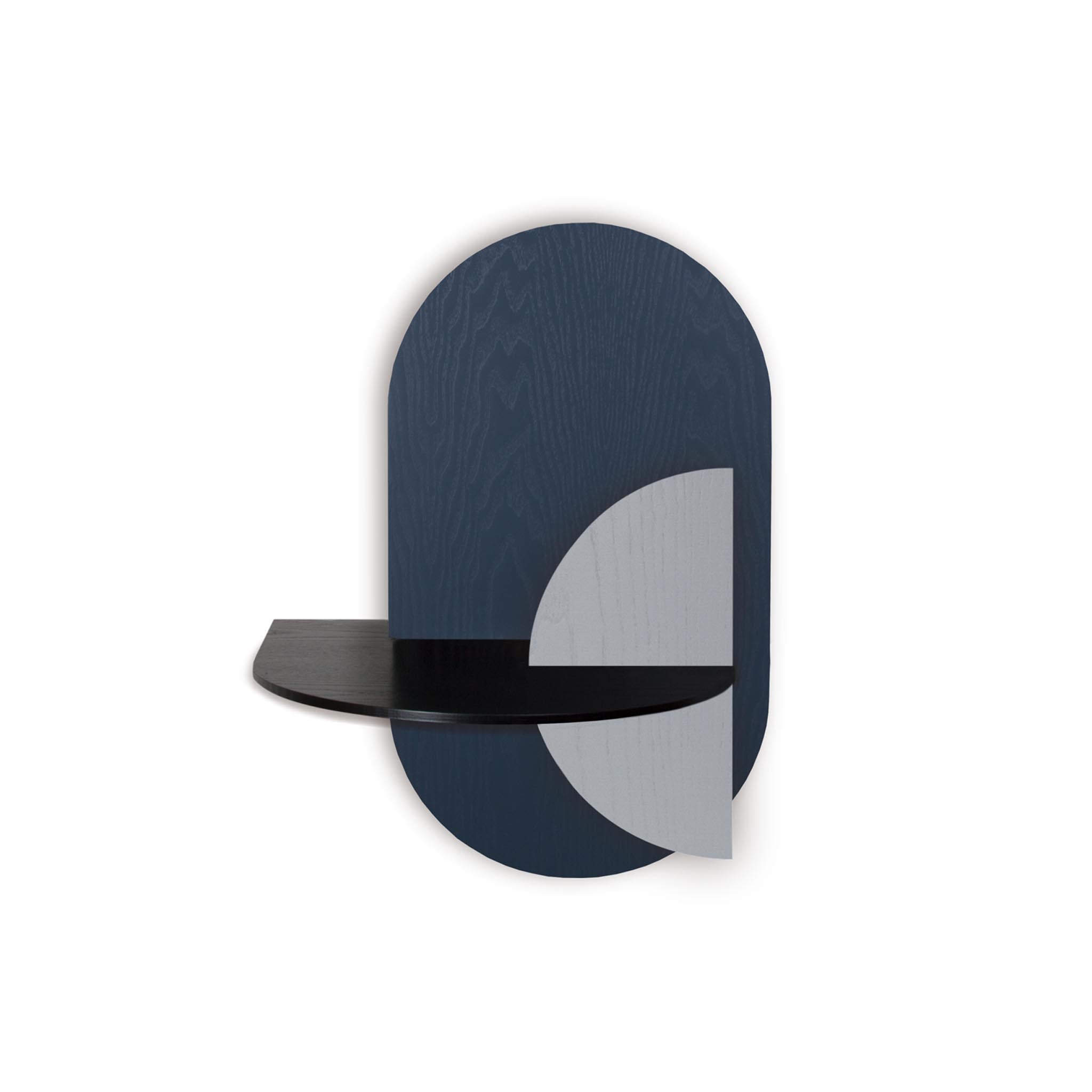 Alba Floating Nightstand DUO · Blue oval