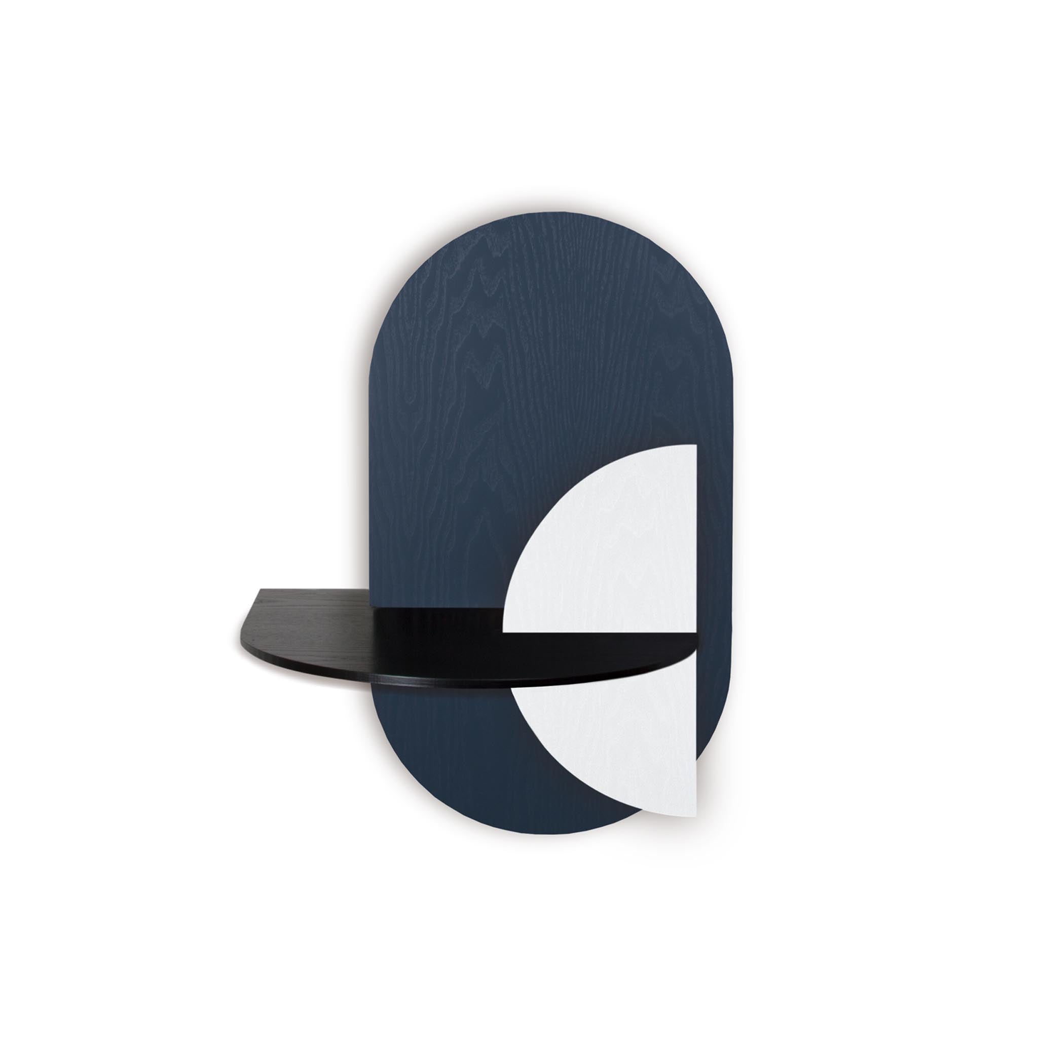 Alba Floating Nightstand DUO · Blue oval