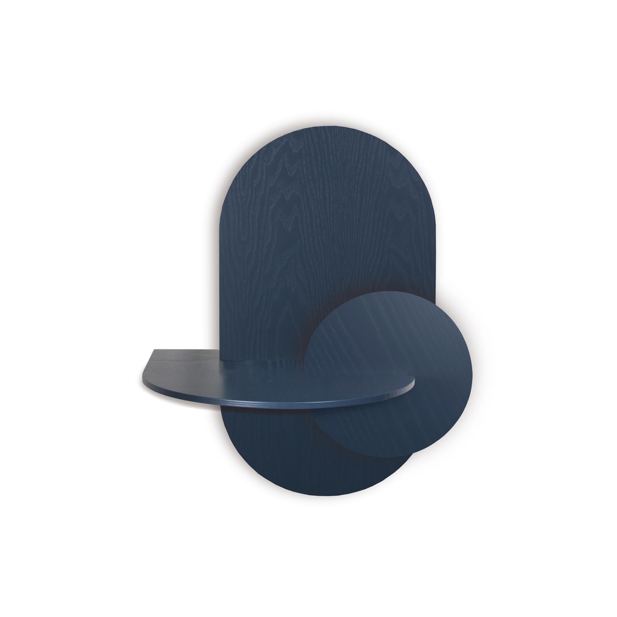 Alba Floating Nightstand DUO · Blue oval