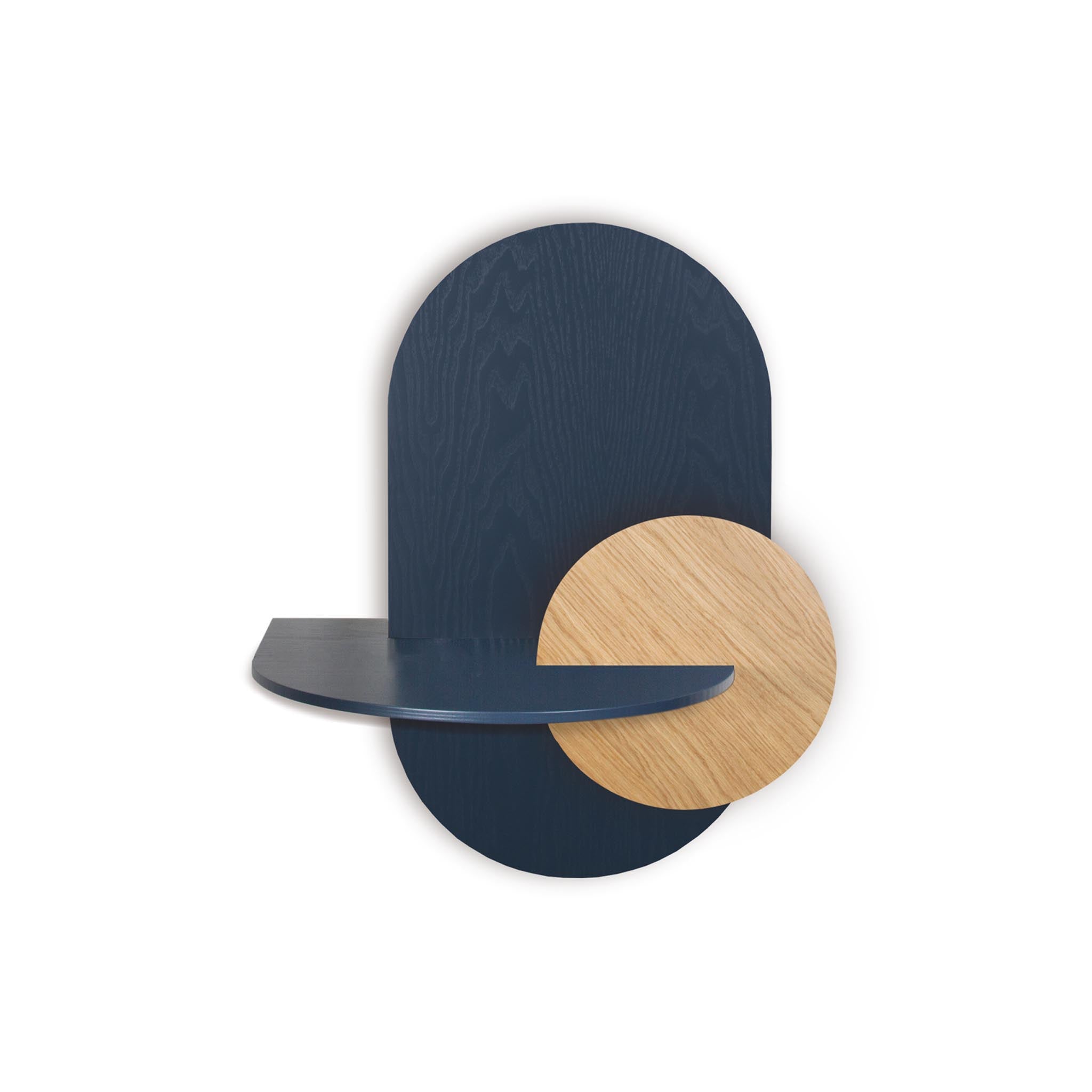 Alba Floating Nightstand DUO · Blue oval