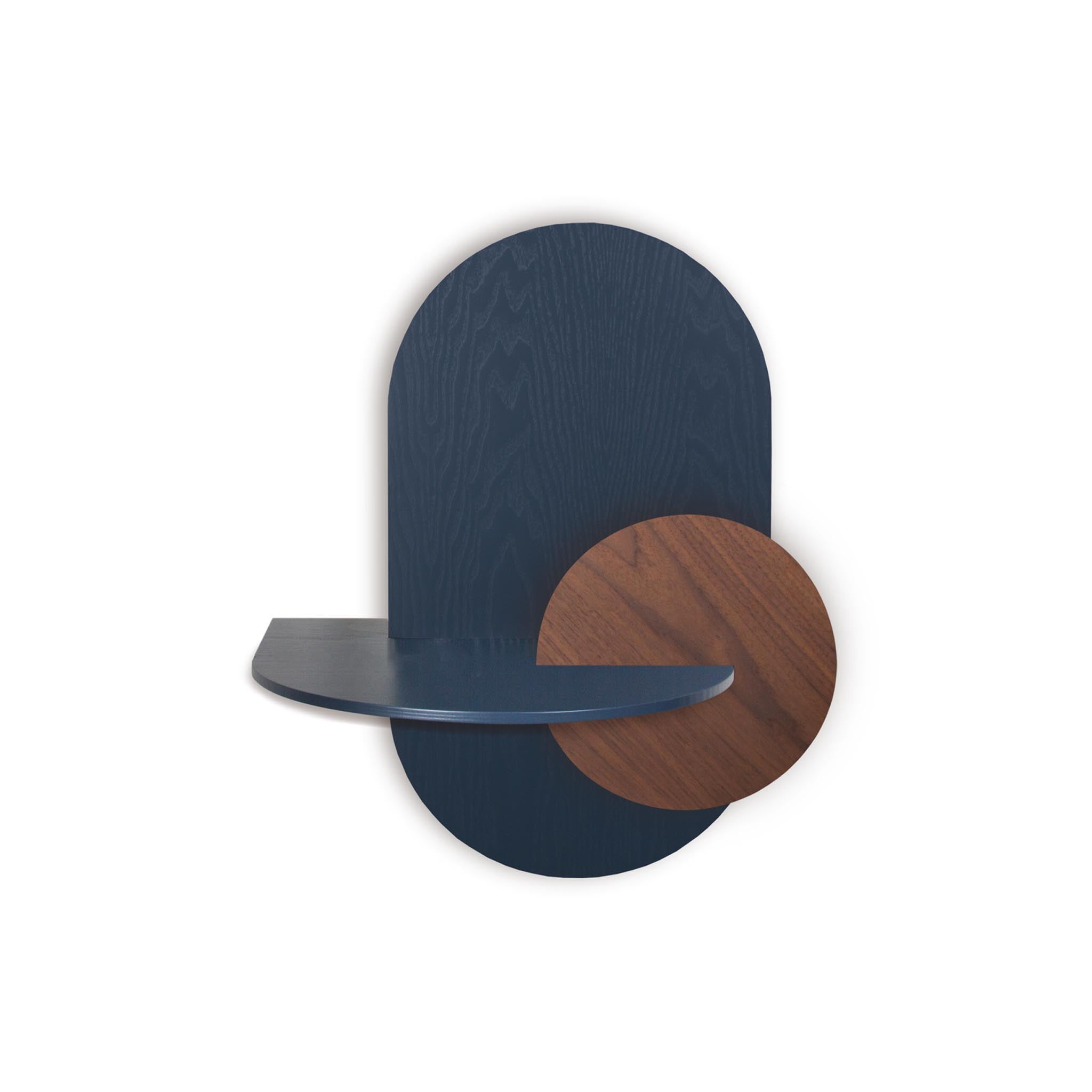 Alba Floating Nightstand DUO · Blue oval