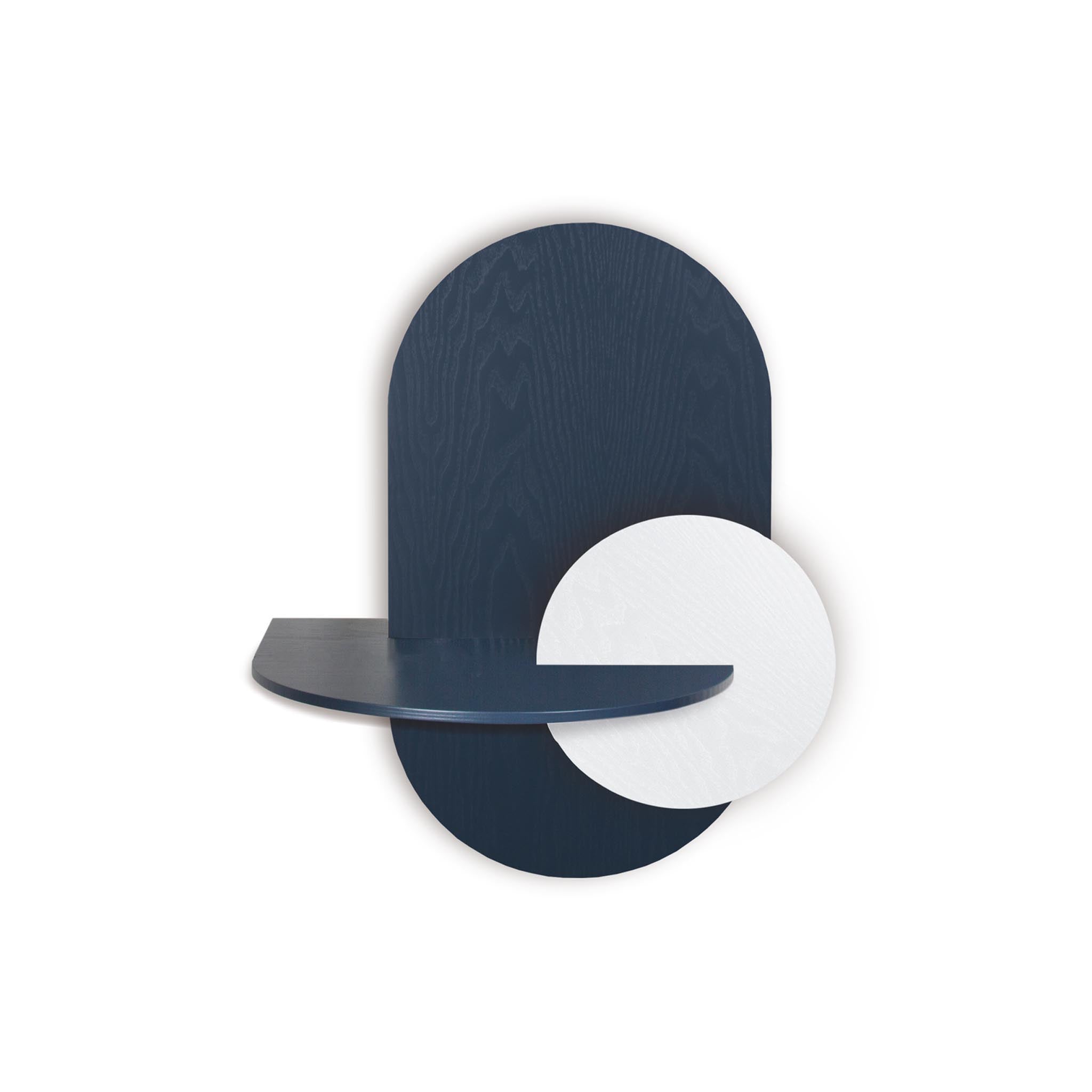 Alba Floating Nightstand DUO · Blue oval