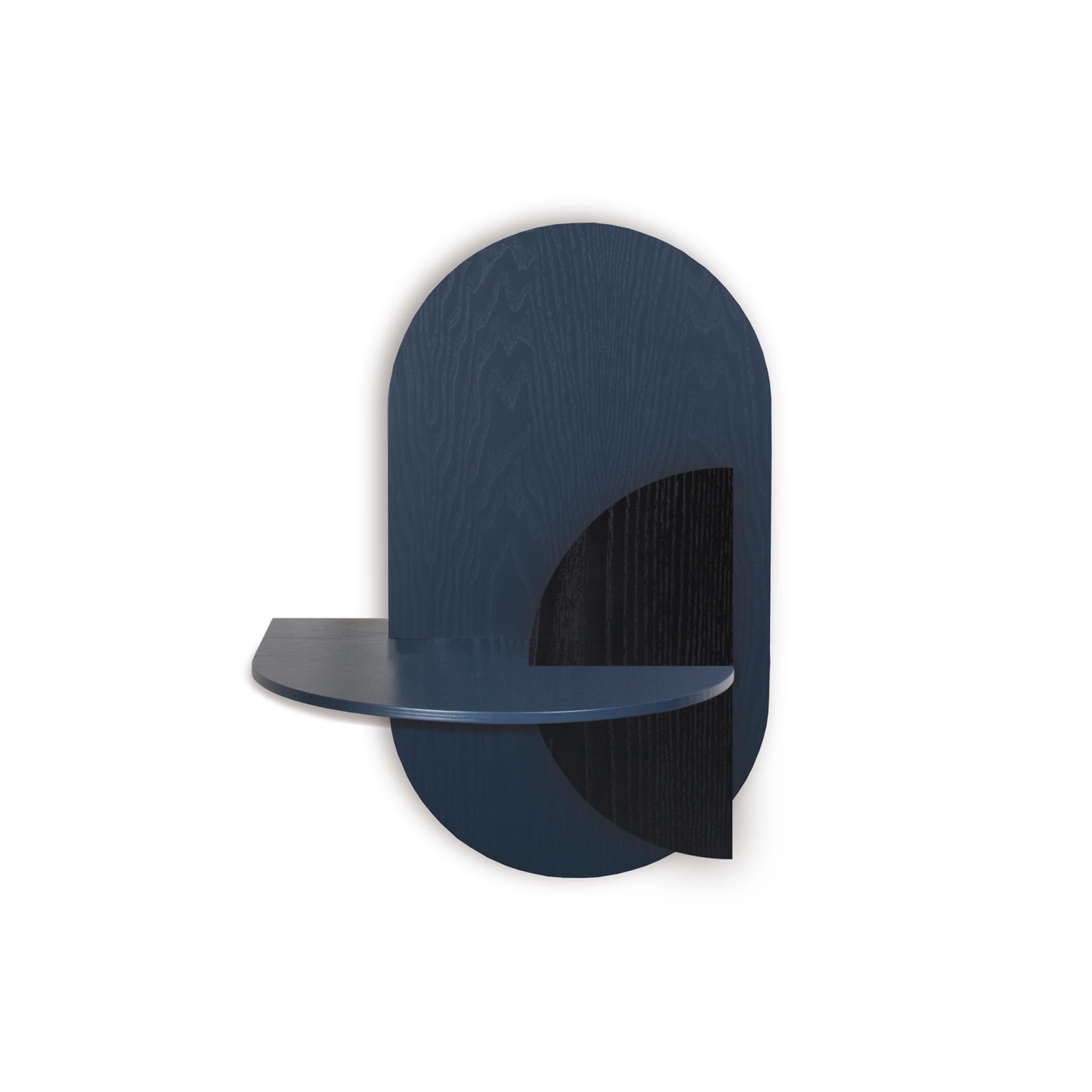 Alba Floating Nightstand DUO · Blue oval