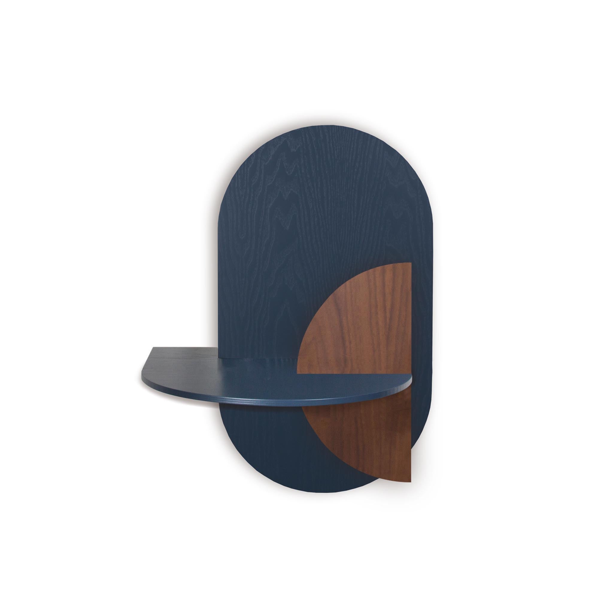 Alba Floating Nightstand DUO · Blue oval