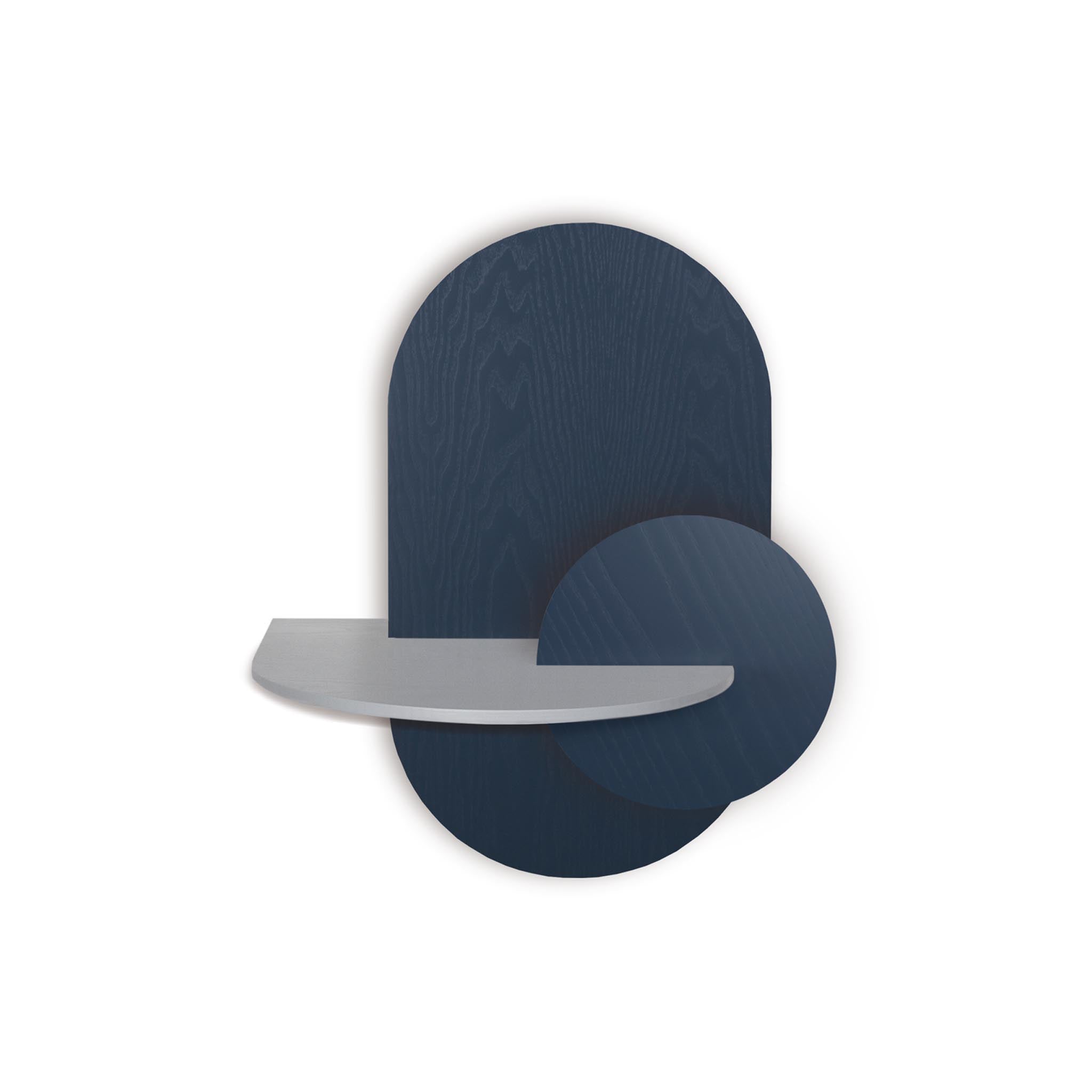 Alba Floating Nightstand DUO · Blue oval