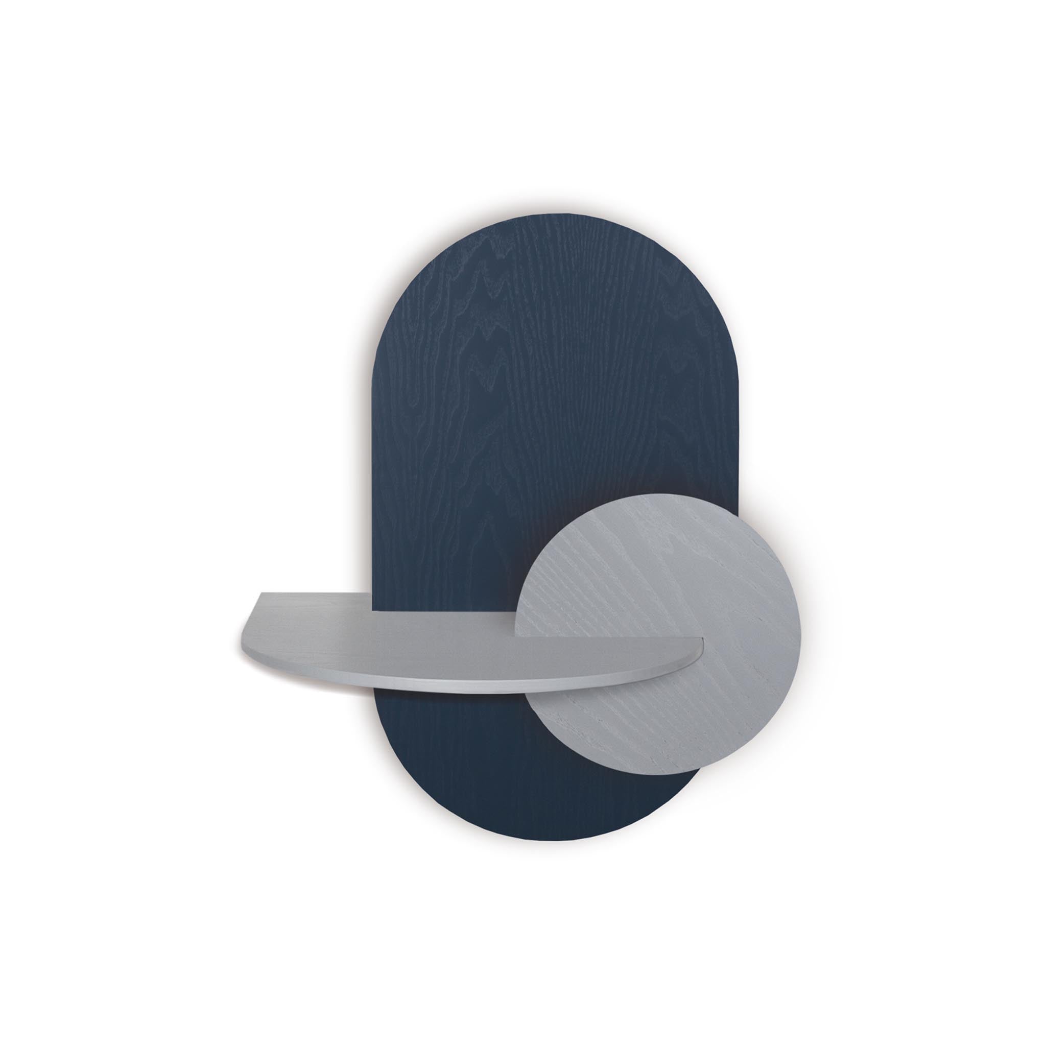 Alba Floating Nightstand DUO · Blue oval