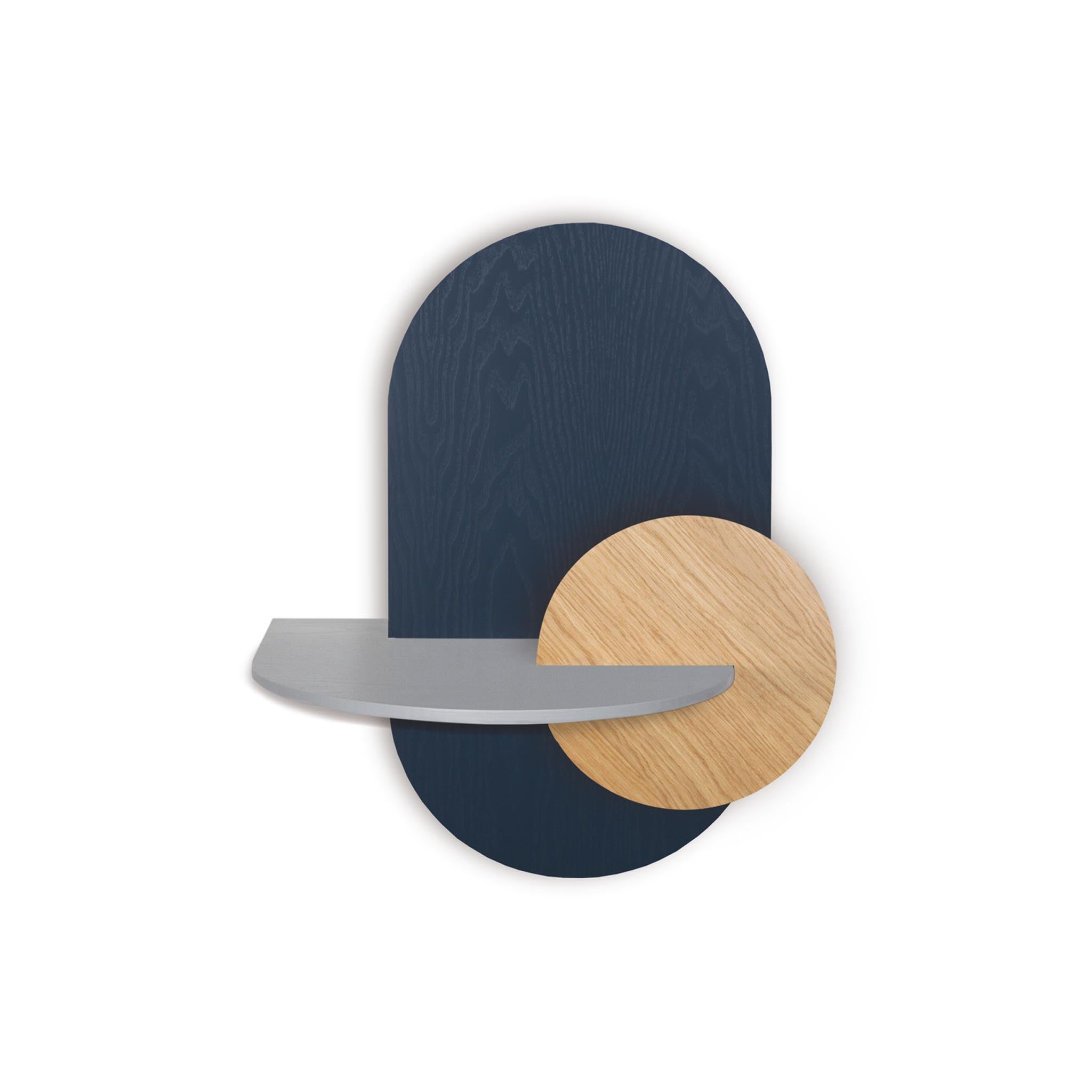 Alba Floating Nightstand DUO · Blue oval