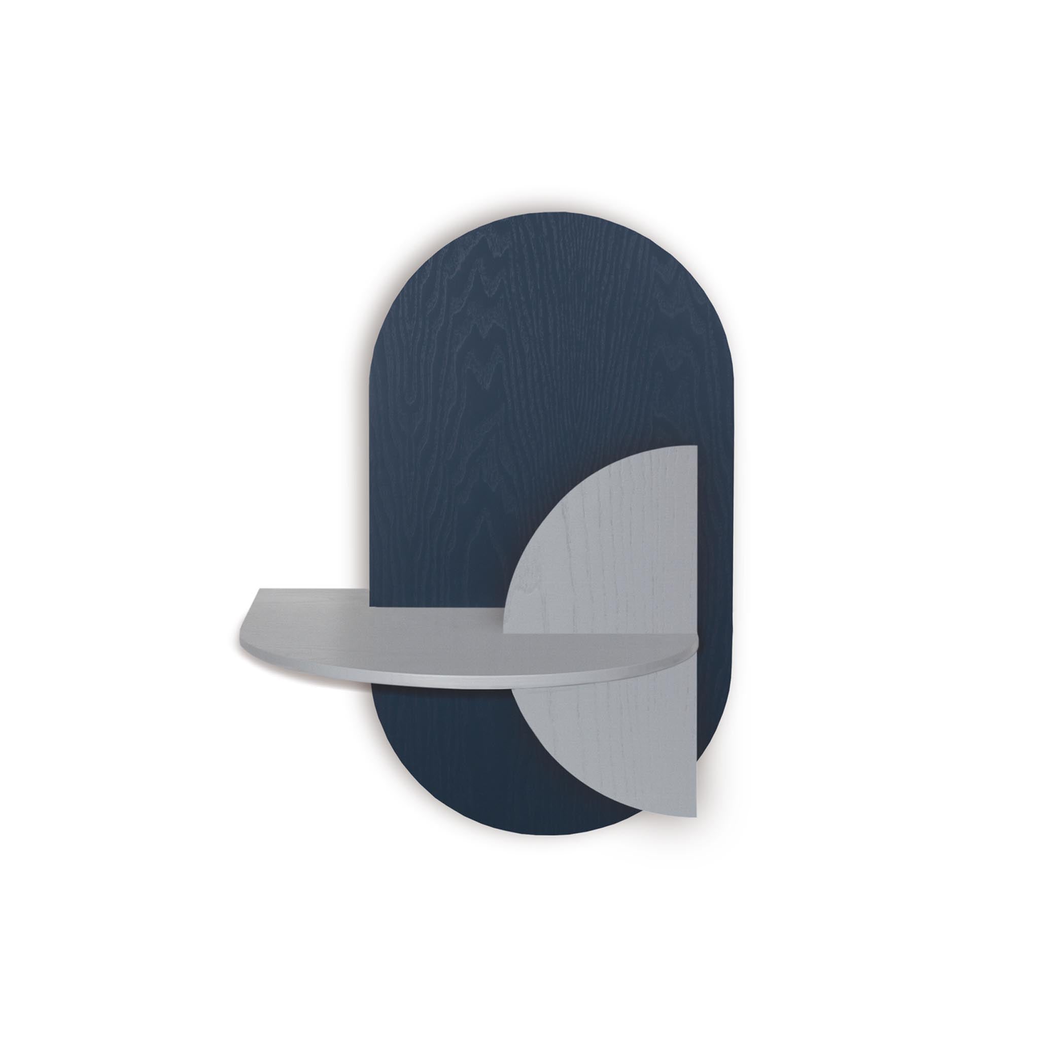 Alba Floating Nightstand DUO · Blue oval