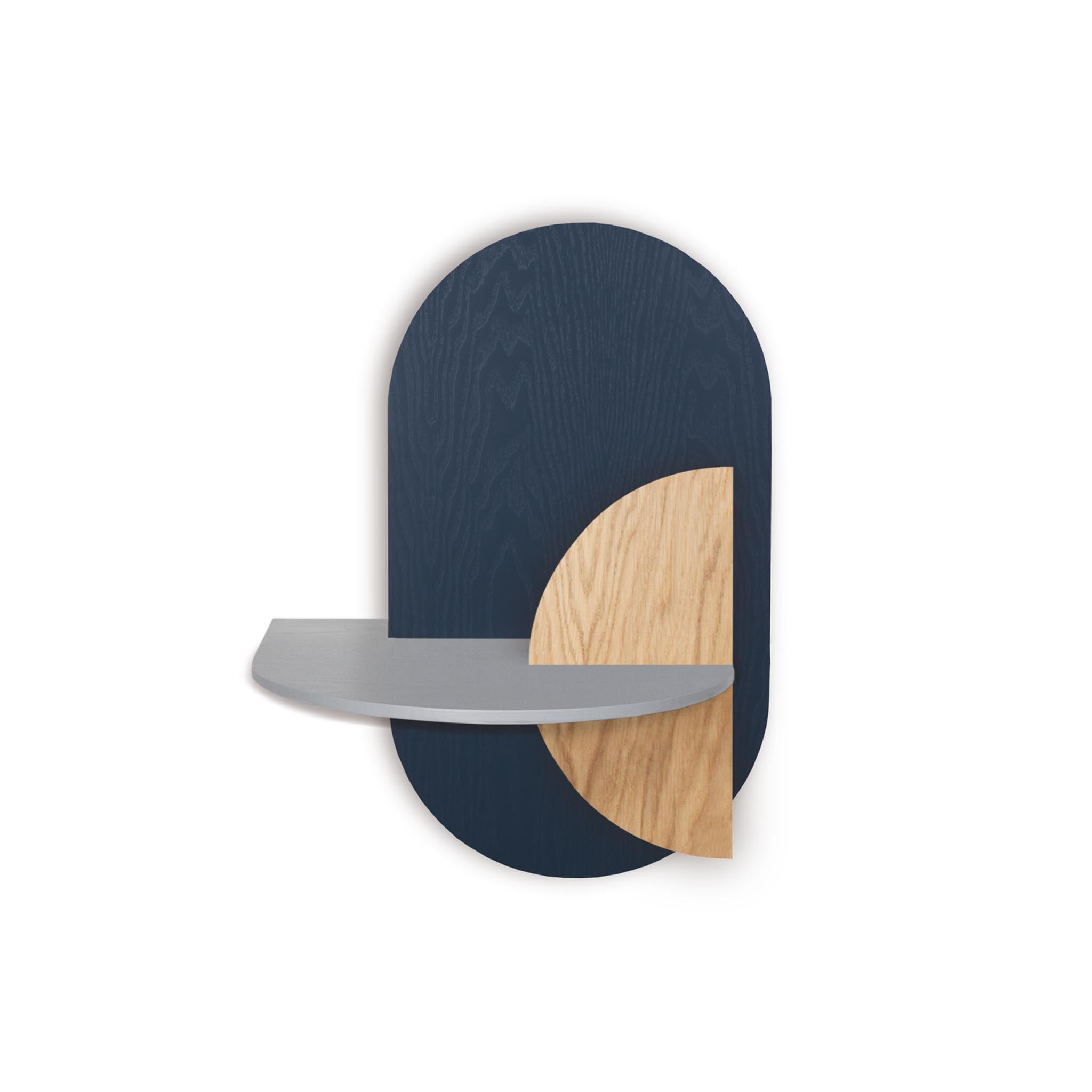 Alba Floating Nightstand DUO · Blue oval