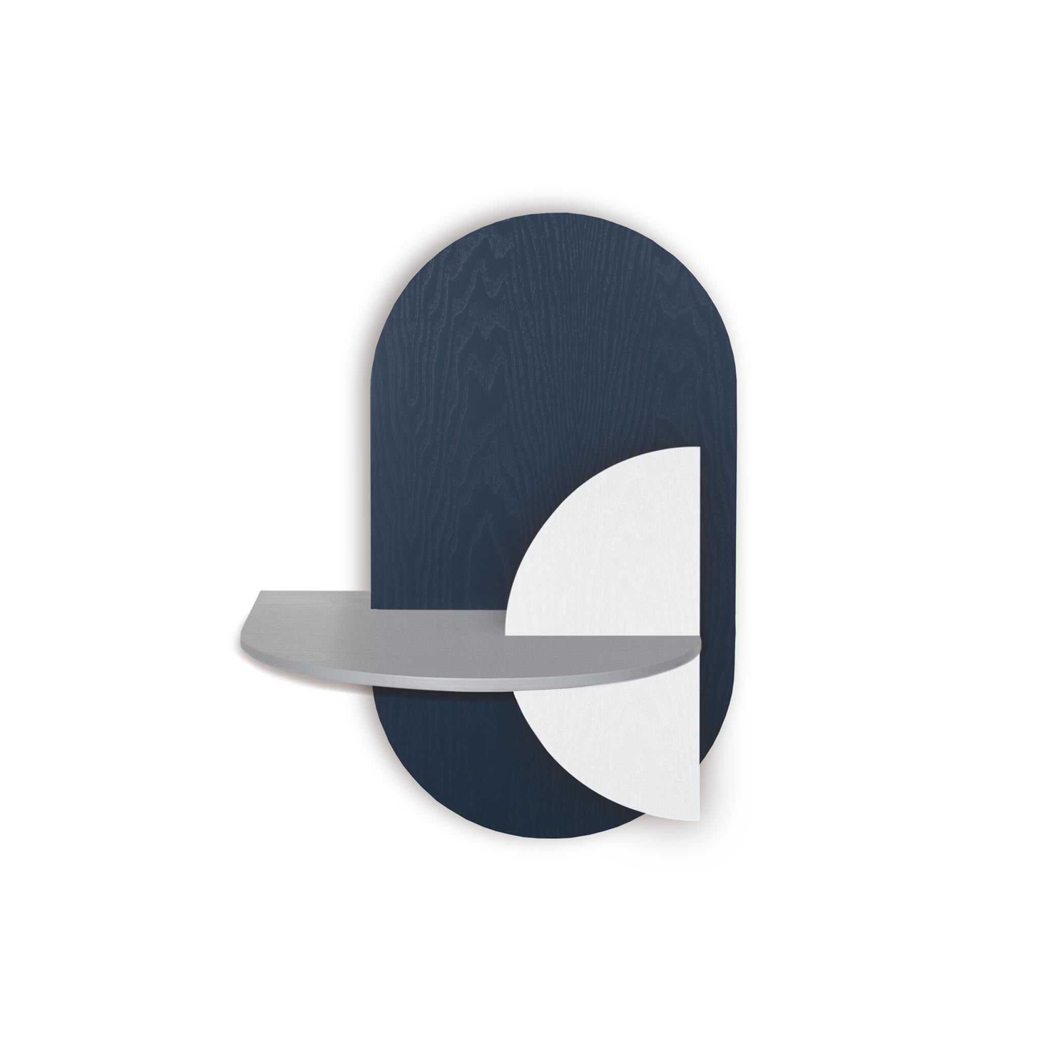 Alba Floating Nightstand DUO · Blue oval