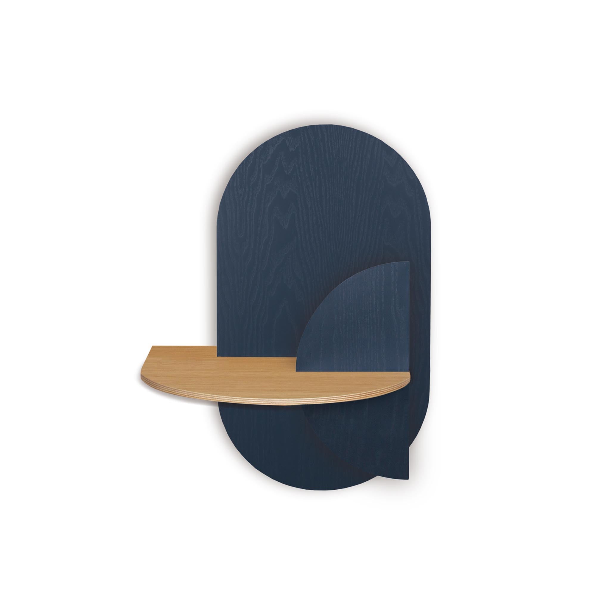 Alba Floating Nightstand DUO · Blue oval