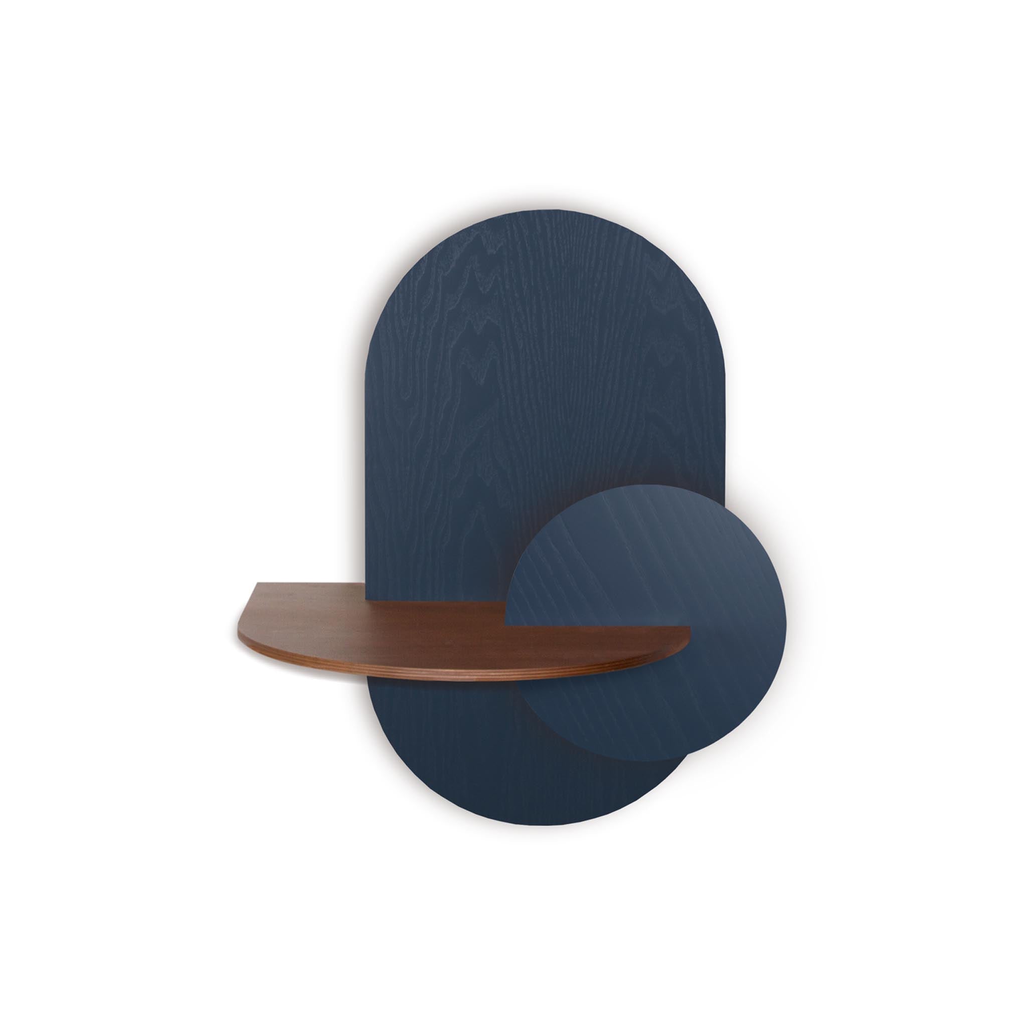 Alba Floating Nightstand DUO · Blue oval