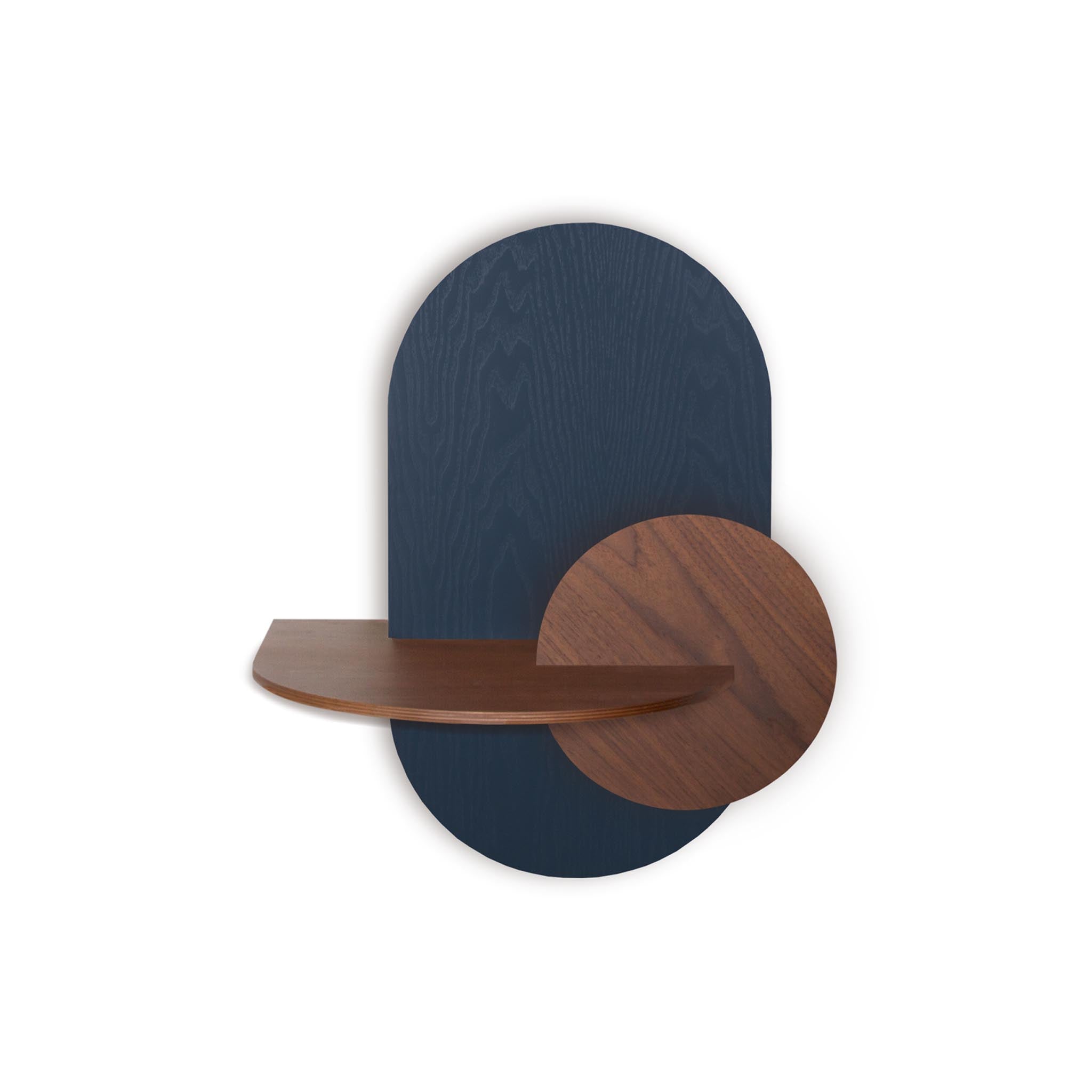 Alba Floating Nightstand DUO · Blue oval