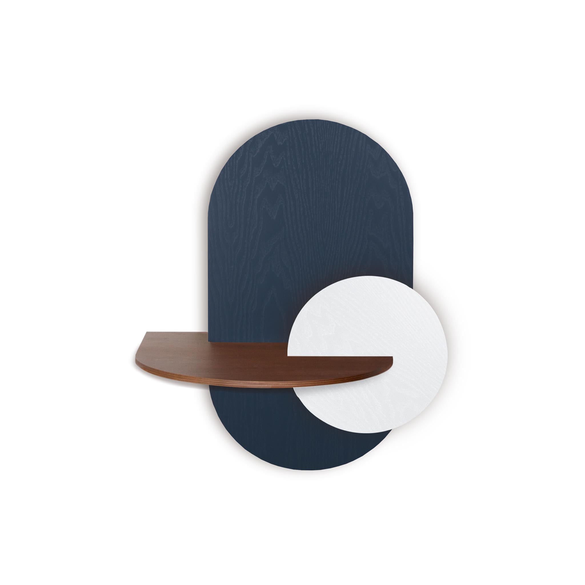 Alba Floating Nightstand DUO · Blue oval