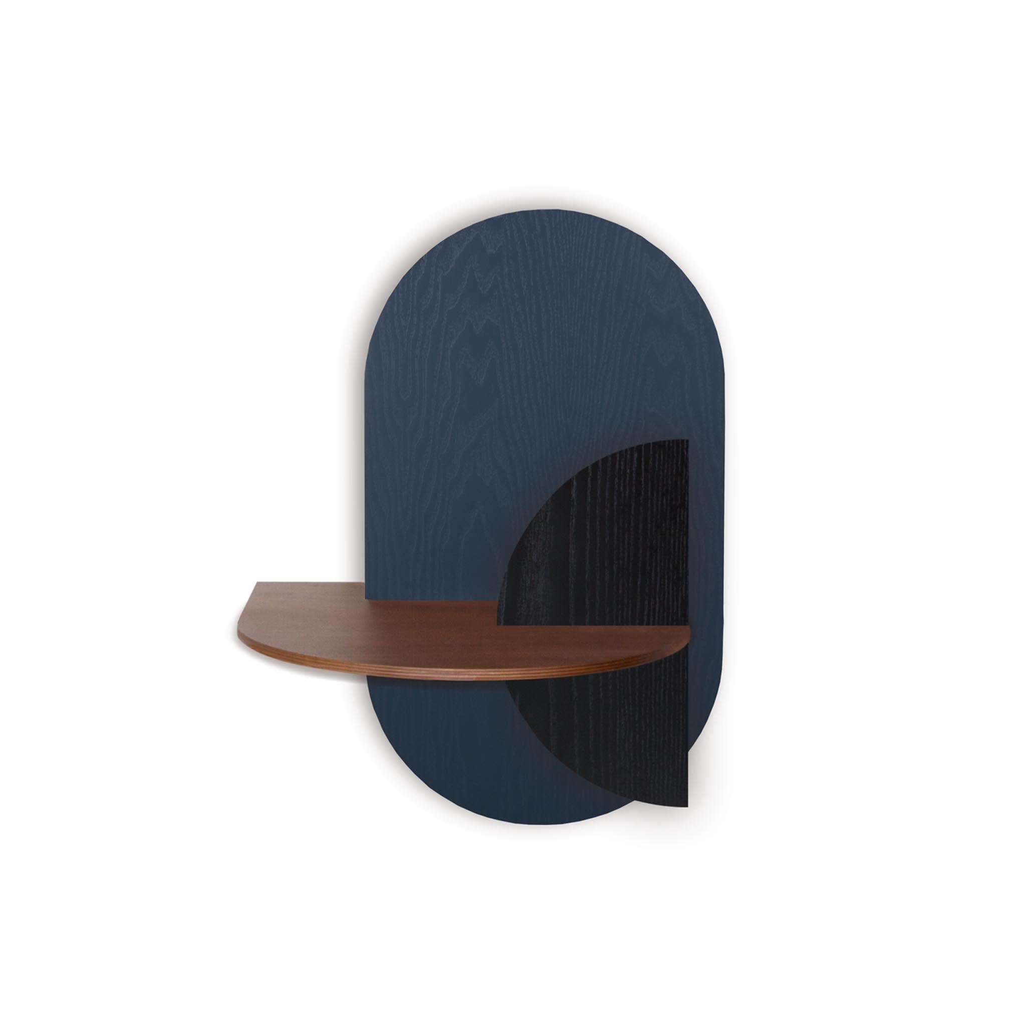 Alba Floating Nightstand DUO · Blue oval