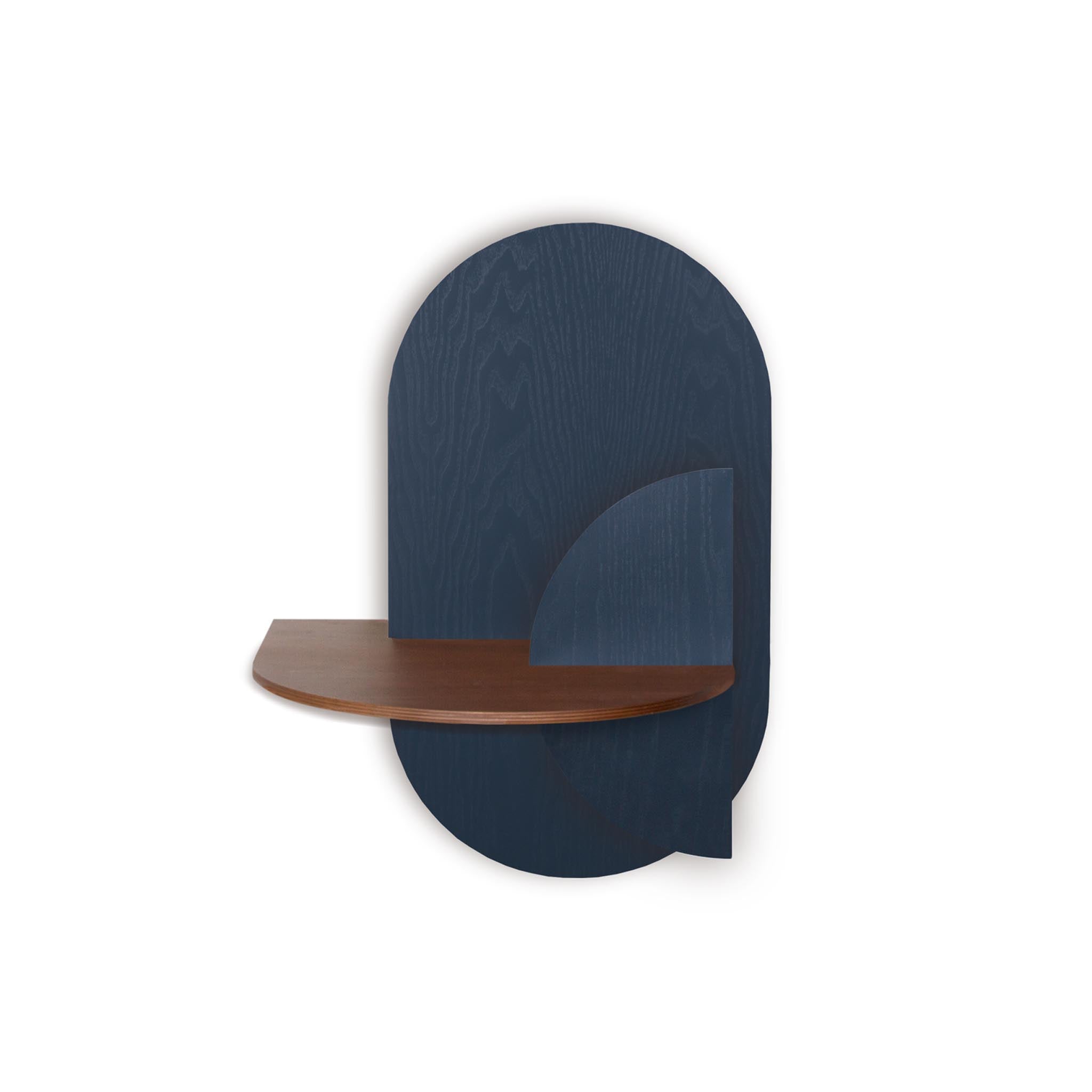 Alba Floating Nightstand DUO · Blue oval