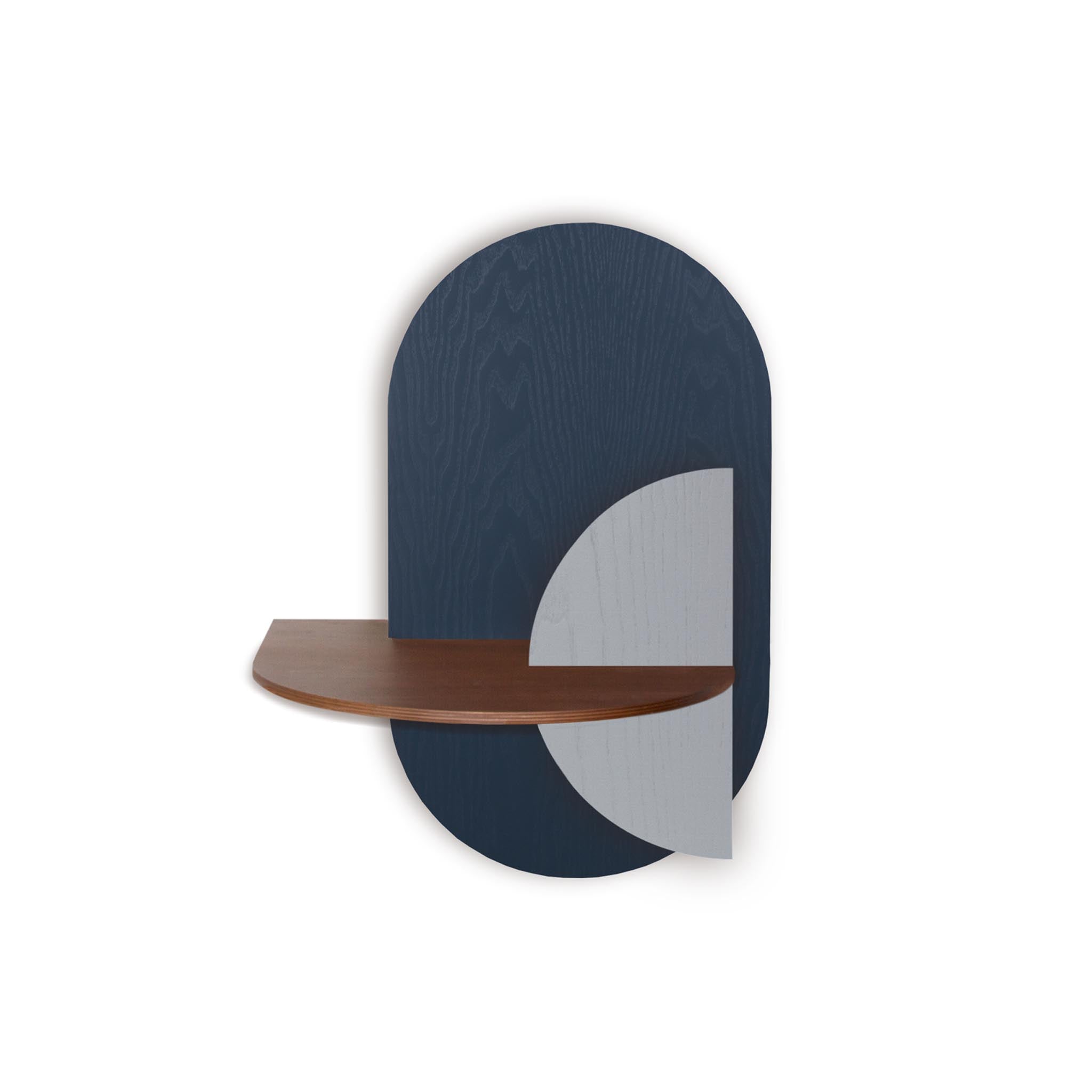 Alba Floating Nightstand DUO · Blue oval